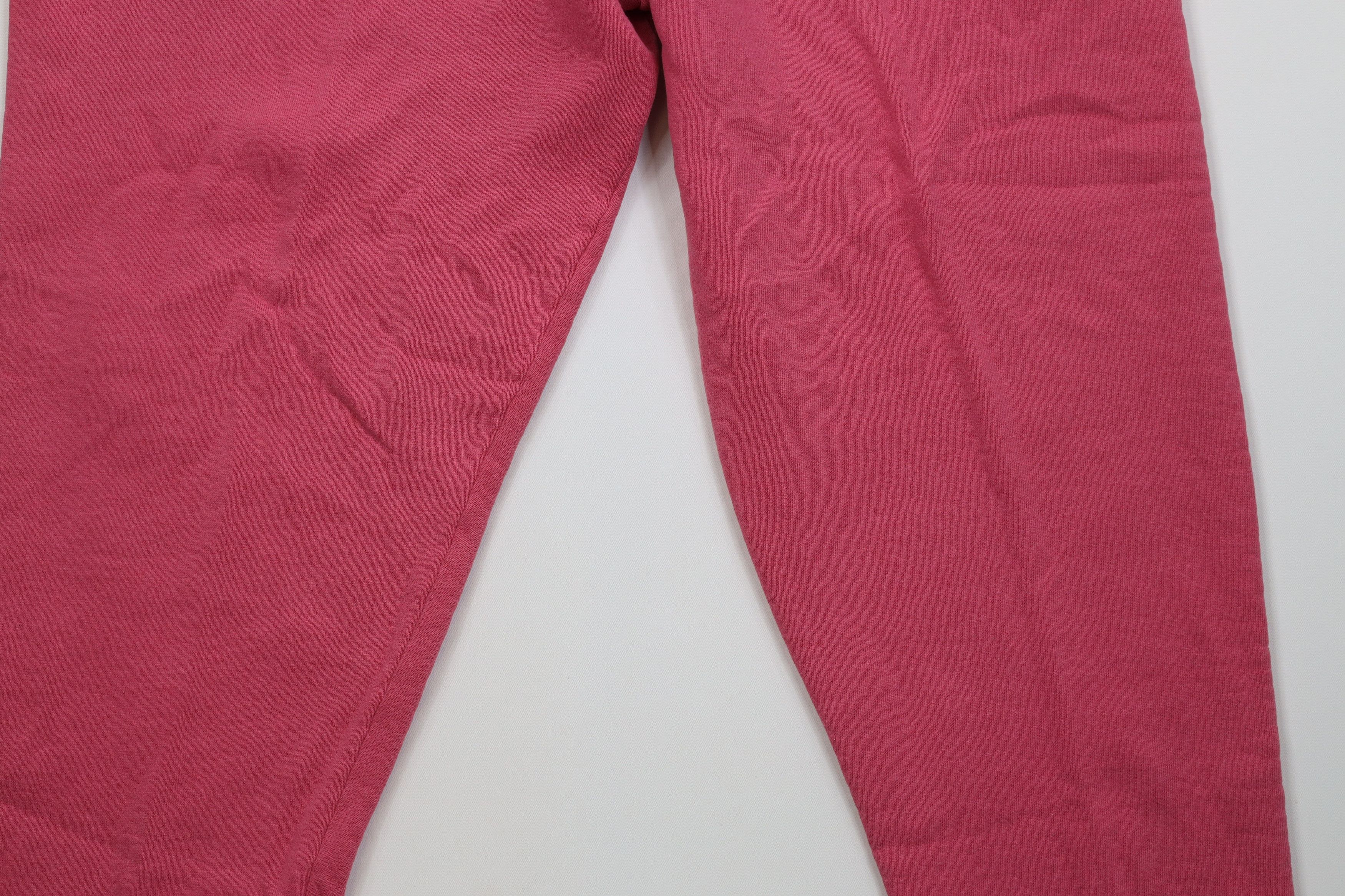 Vintage Vintage 90s Streetwear Blank Tapered Leg Sweatpants Pink USA Size 31" - 14 Thumbnail