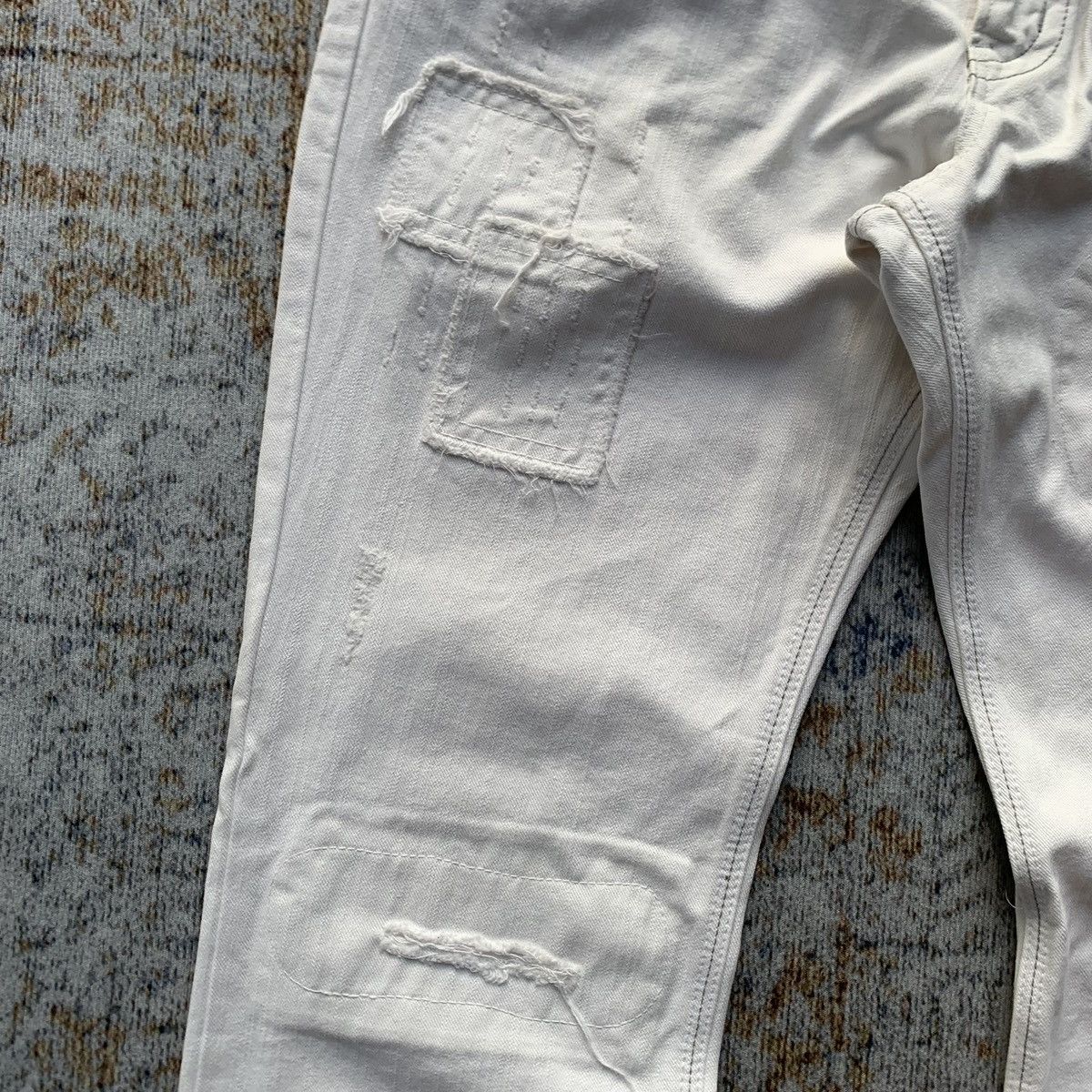 Japanese Brand Rare Japanese Brand Edwin Distressed Flared Jeans Size US 32 / EU 48 - 3 Thumbnail