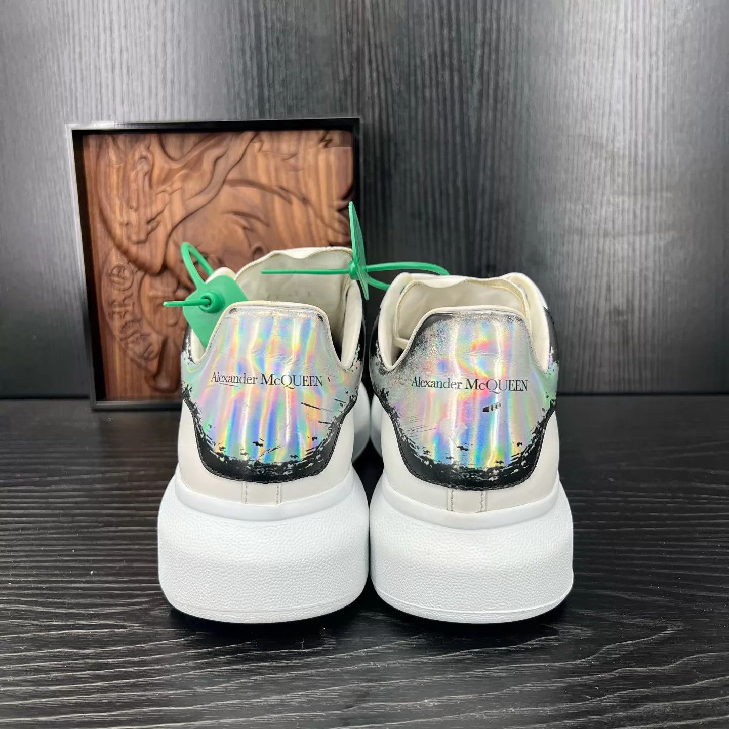 Alexander McQueen McQueen Black & Silver Silver Toe Sneaker 42 Size US 9 / EU 42 - 7 Thumbnail