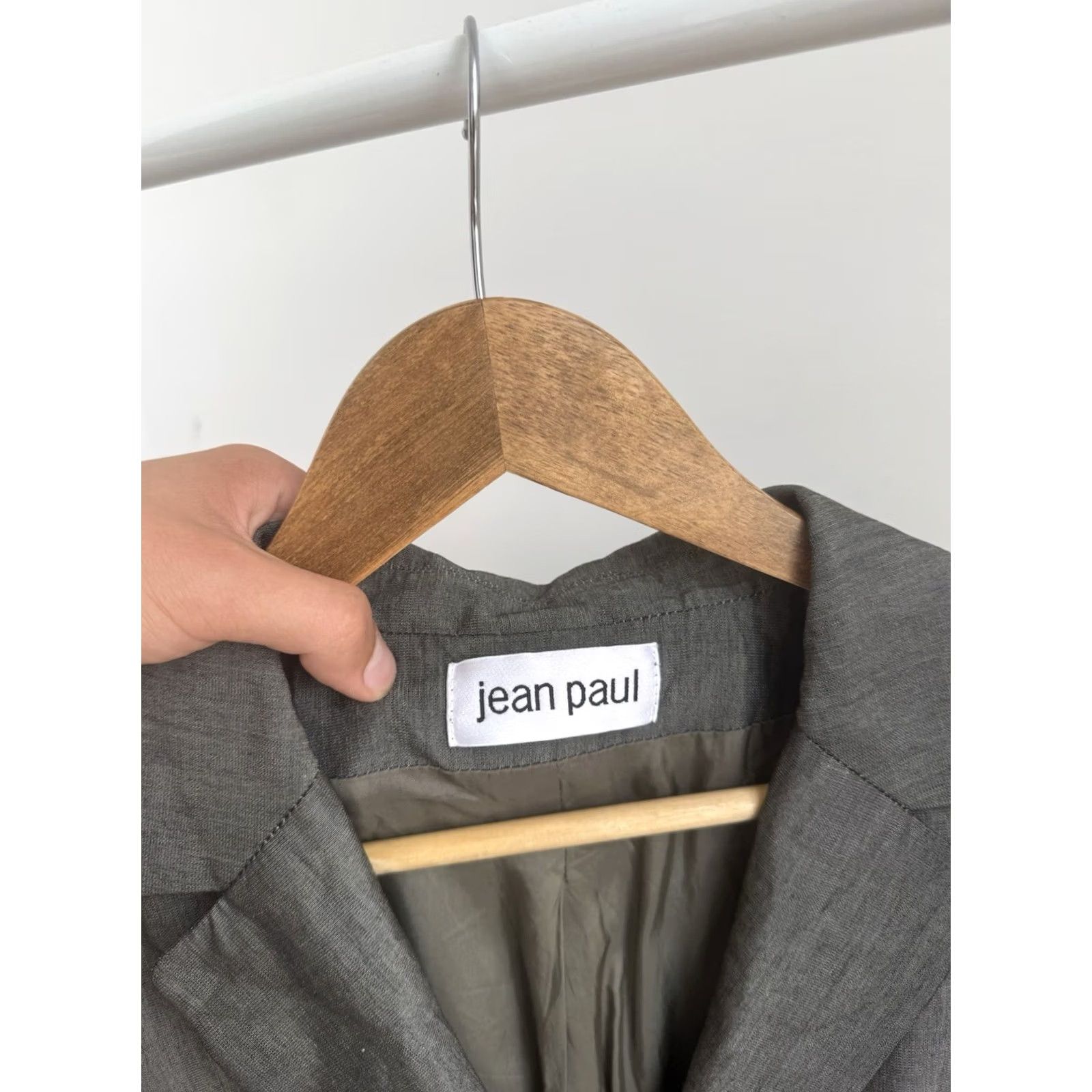 Vintage VINTAGE Jean Paul Blazer Women L Gray Tuxedo Classic 12 US/12 US-Size L Women Size 36" / US 14 / IT 50 - 5 Thumbnail