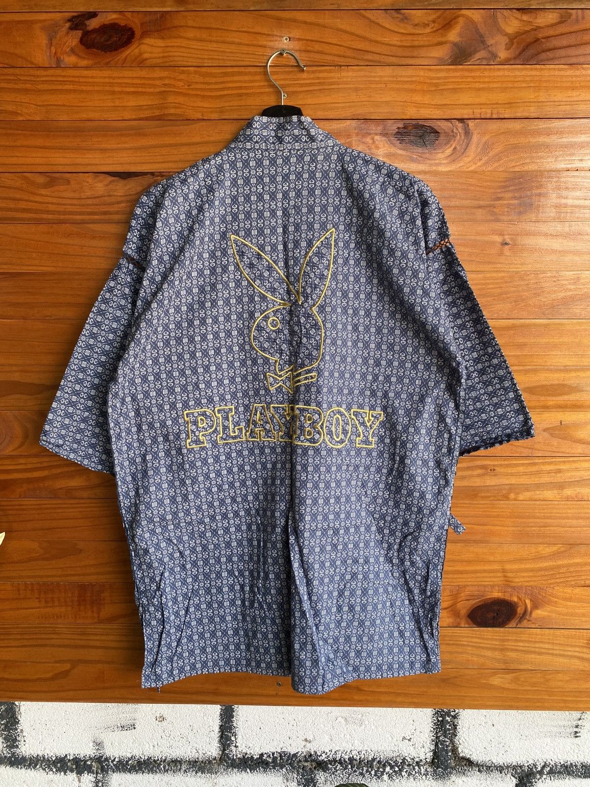 Playboy Vintage Playboy Japanese Pattern Kimono Jacket Yukata Style Size US M / EU 48-50 / 2 - 8 Thumbnail