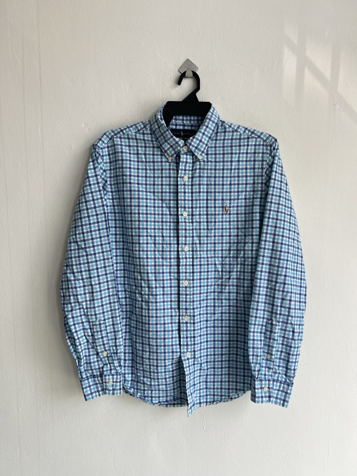 Polo Ralph Lauren Polo Ralph Lauren Color Pony Slim Fit Checked Oxford Shirt Size US L / EU 52-54 / 3 - 2 Thumbnail