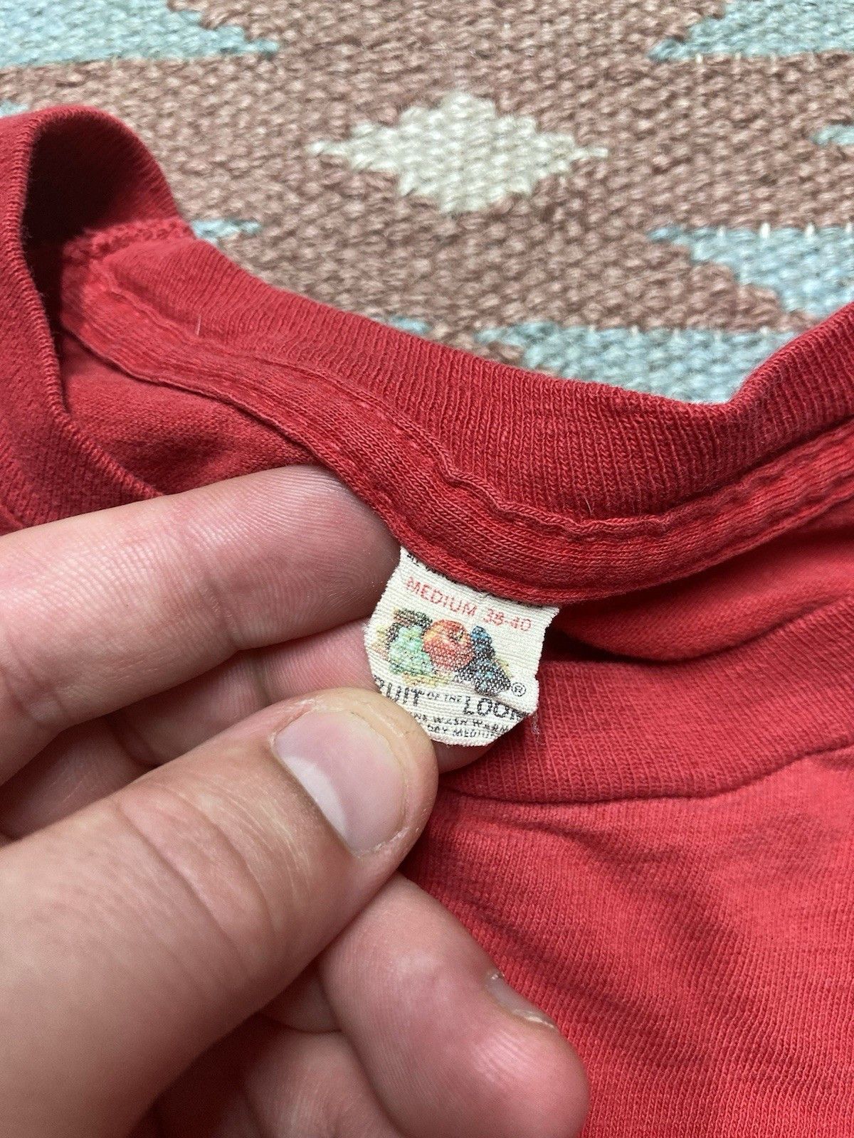 Vintage 70s tank top pocket t shirt fruit loom distressed cotton M Size US M / EU 48-50 / 2 - 6 Thumbnail