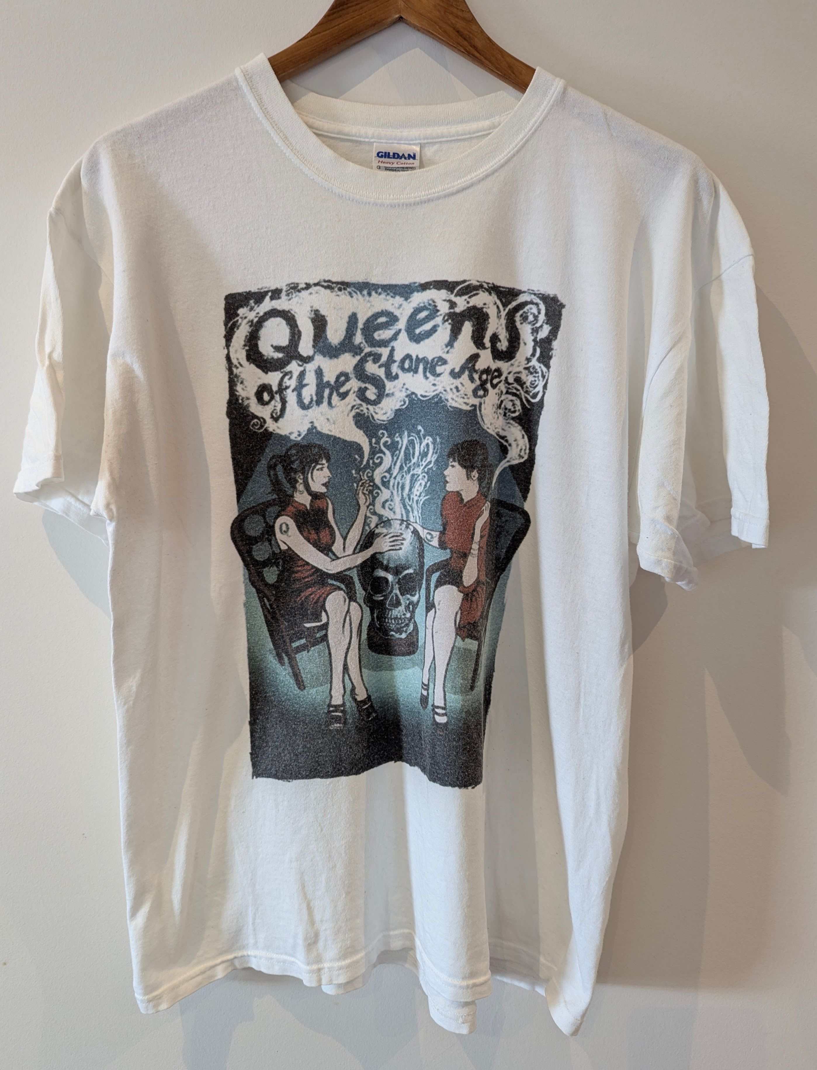 Gildan QUEENS OF THE STONE AGE VINTAGE 2003 TOUR T-SHIRT - QOTSA LG Size US L / EU 52-54 / 3 - 1 Thumbnail