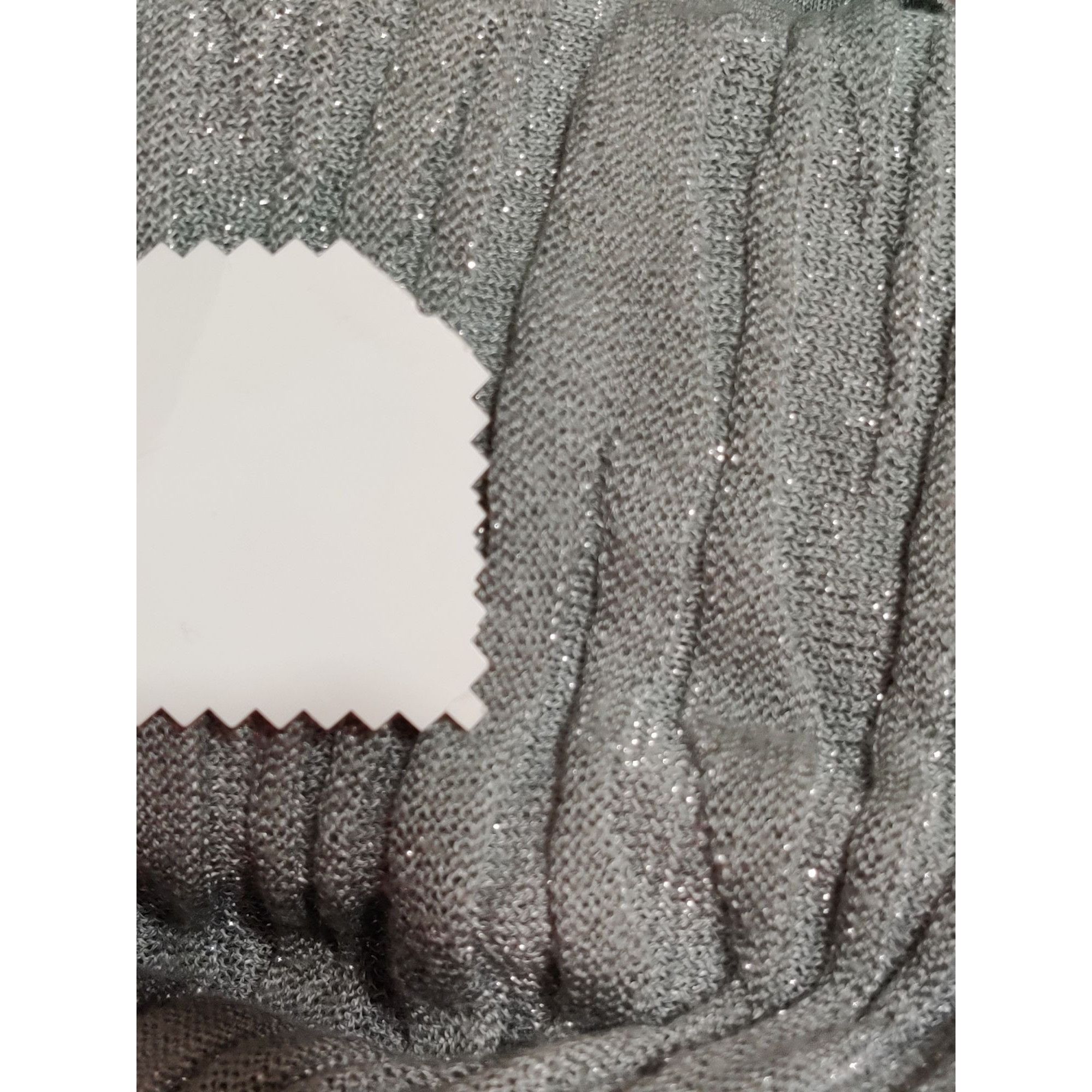 Chicos Chicos Travelers 0 Small Womens Top Silver Shimmer Knit Y2K Size S / US 4 / IT 40 - 6 Thumbnail