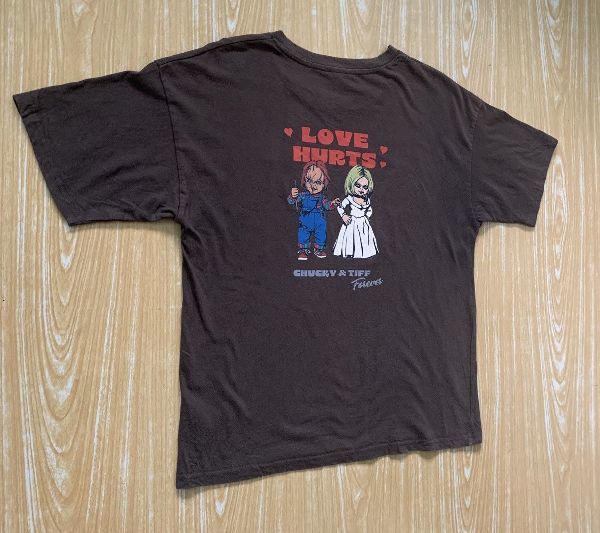 Expert Horror Chucky & Tiff Love Forever T Shirt Size US M / EU 48-50 / 2 - 7 Thumbnail