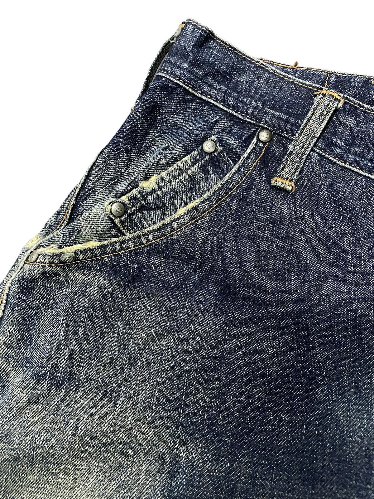 Edwin × Hysteric Glamour Vintage Edwin E Function Spiral Cut Loose Jeans Size US 30 / EU 46 - 8 Thumbnail