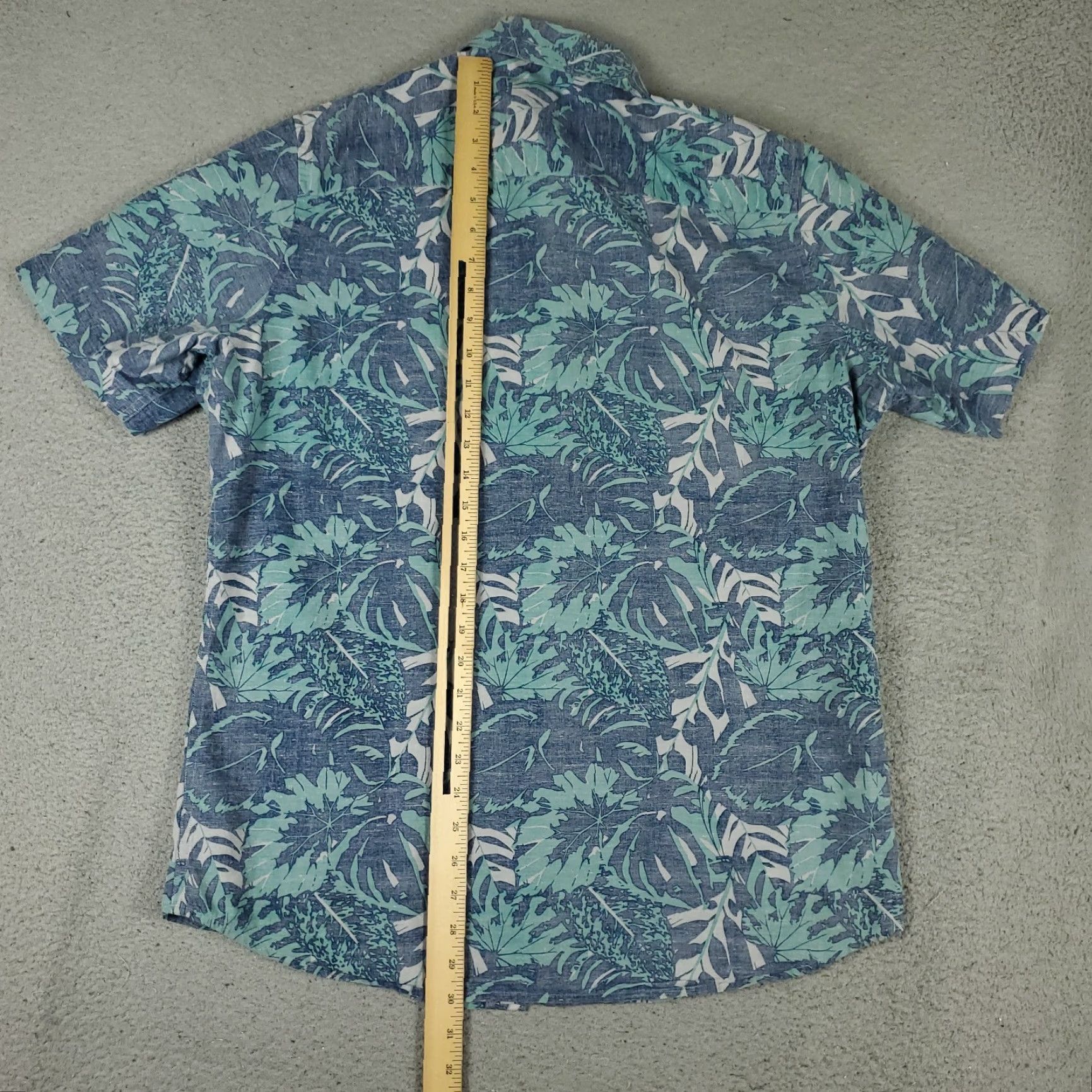 TravisMathew Travis Mathew Shirt Mens Large Blue Reverse Print Button Up Short Sleeve Size US L / EU 52-54 / 3 - 3 Thumbnail