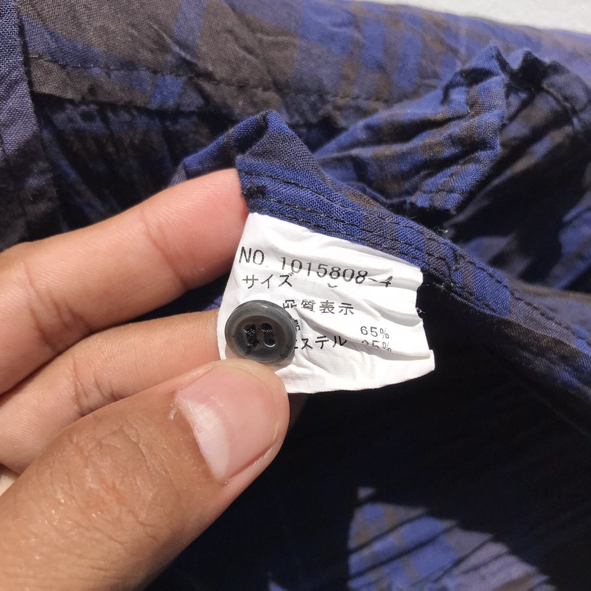 Vintage Tete Homme Issey Miyake Pleated Shirt Tete Homme Sun Faded Size S / US 4 / IT 40 - 12 Thumbnail