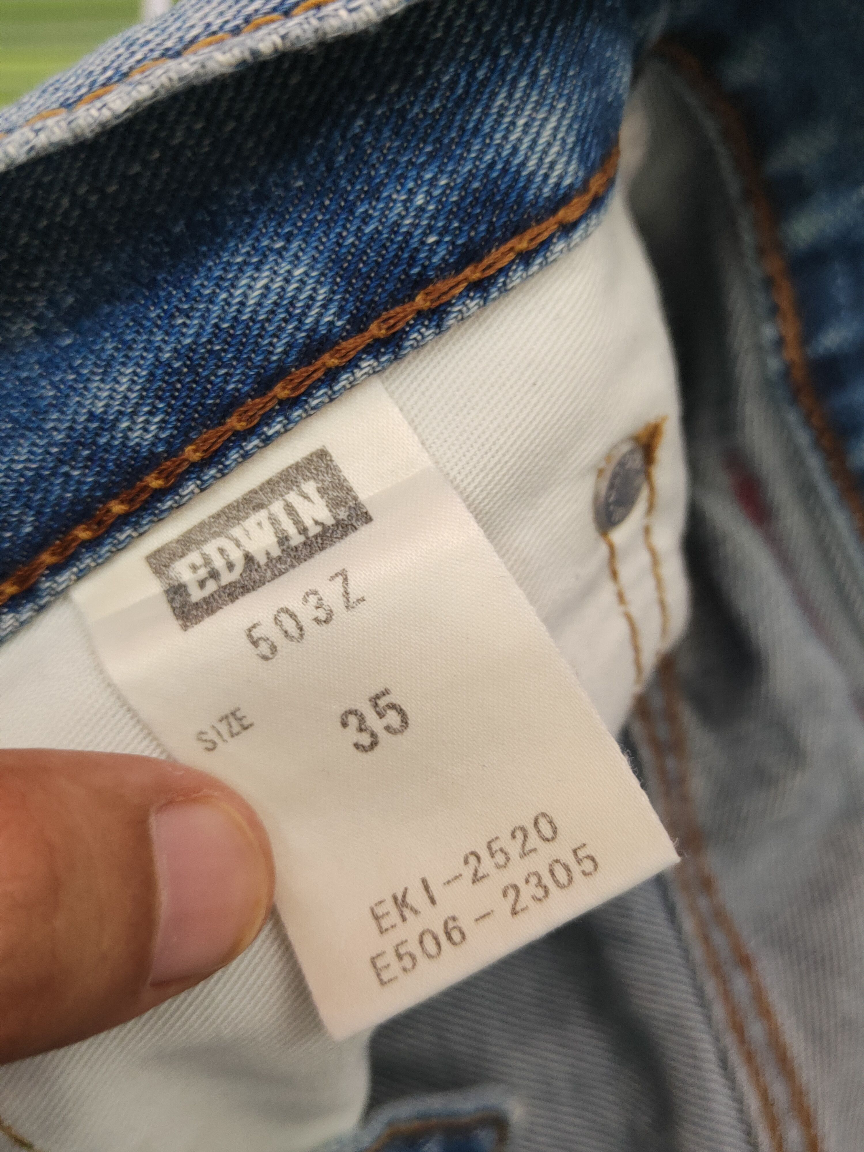 Edwin Edwin Blue Faded Distressed Ripped Jeans #S1662 Size US 36 / EU 52 - 17 Thumbnail