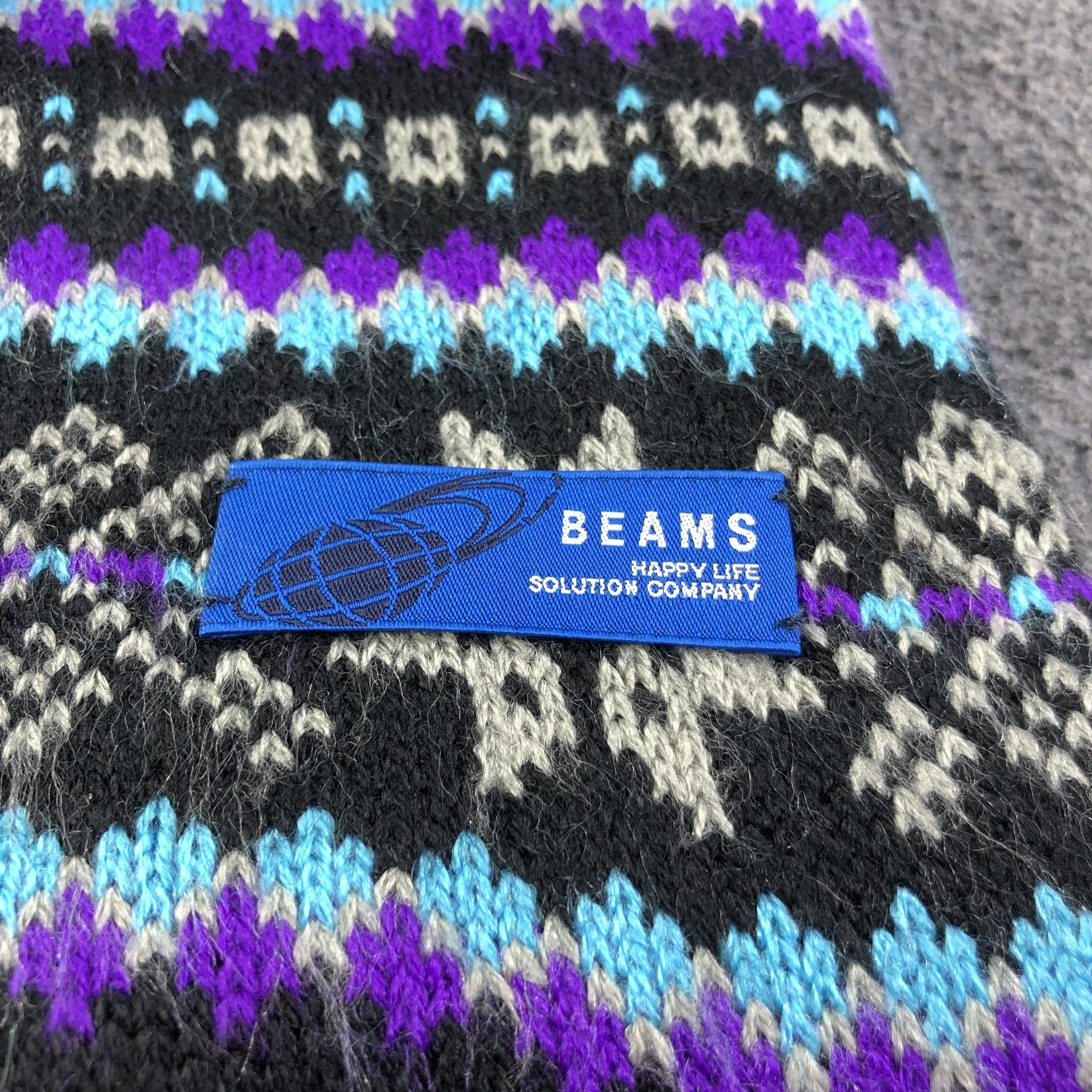 Beams Plus Beams Native Navajo Wool Scarf Muffler V1067 Size ONE SIZE - 3 Thumbnail
