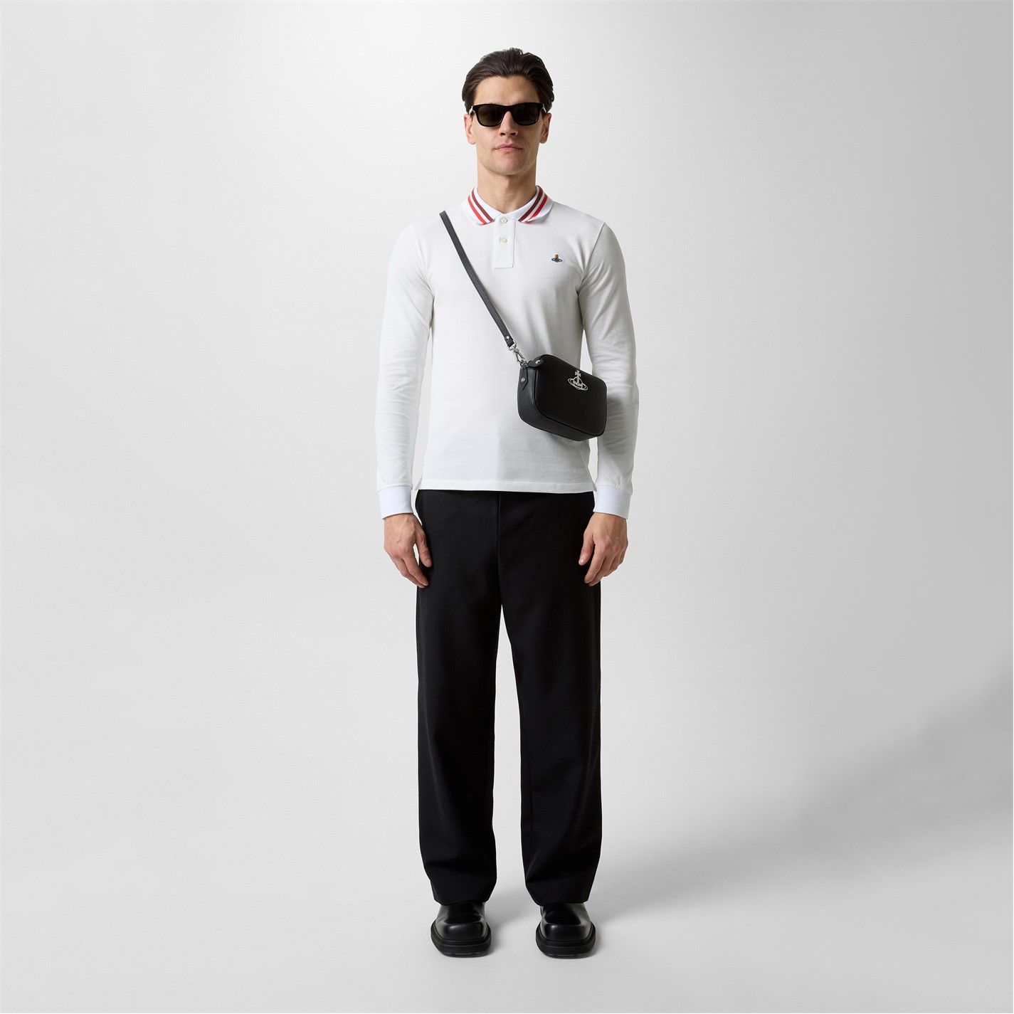 Vivienne Westwood o1g2r1mq0526 Long Sleeve Polo Shirt in White Size US L / EU 52-54 / 3 - 5 Thumbnail