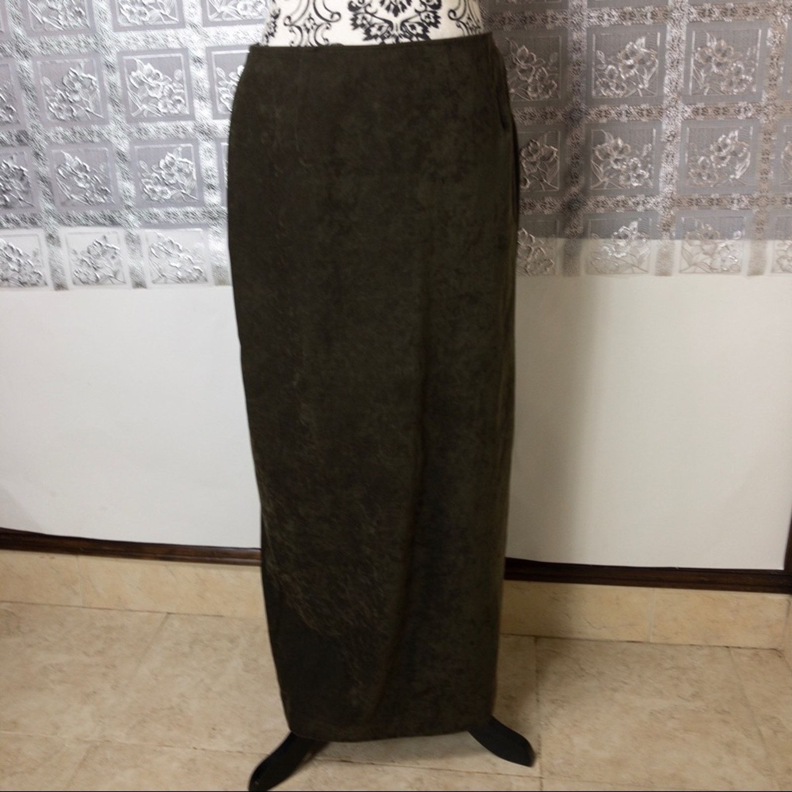 Other Danielle B Olive Green Vintage Skirt Size 12 Size 34" / US 12 / IT 48 - 1 Thumbnail