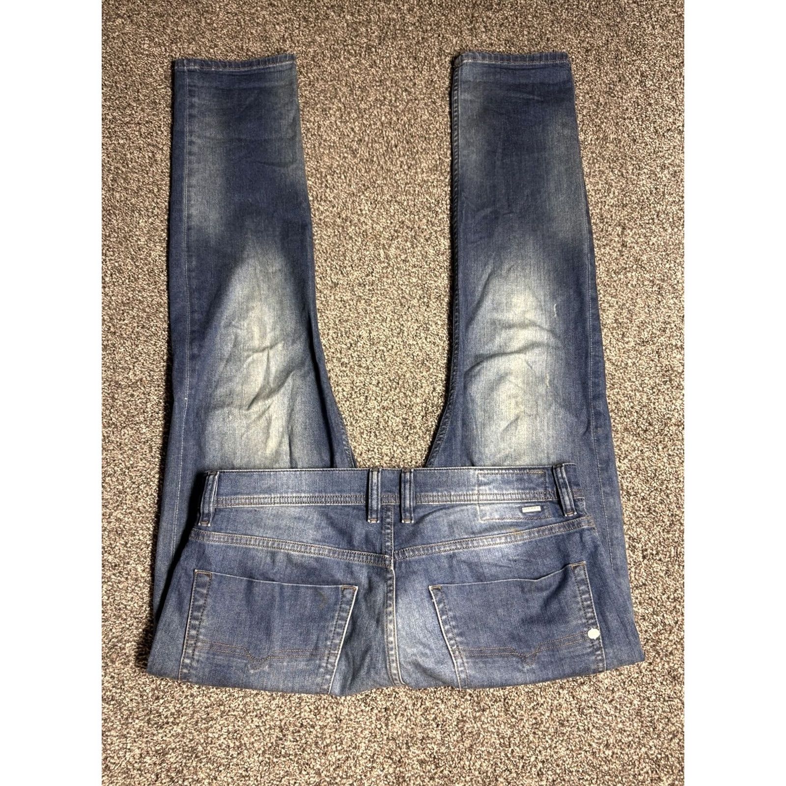 Diesel Diesel Tepphar Jeans Mens 34x30 Slim-Carrot Button Fly Stretch CQ488 Size US 34 / EU 50 - 2 Thumbnail