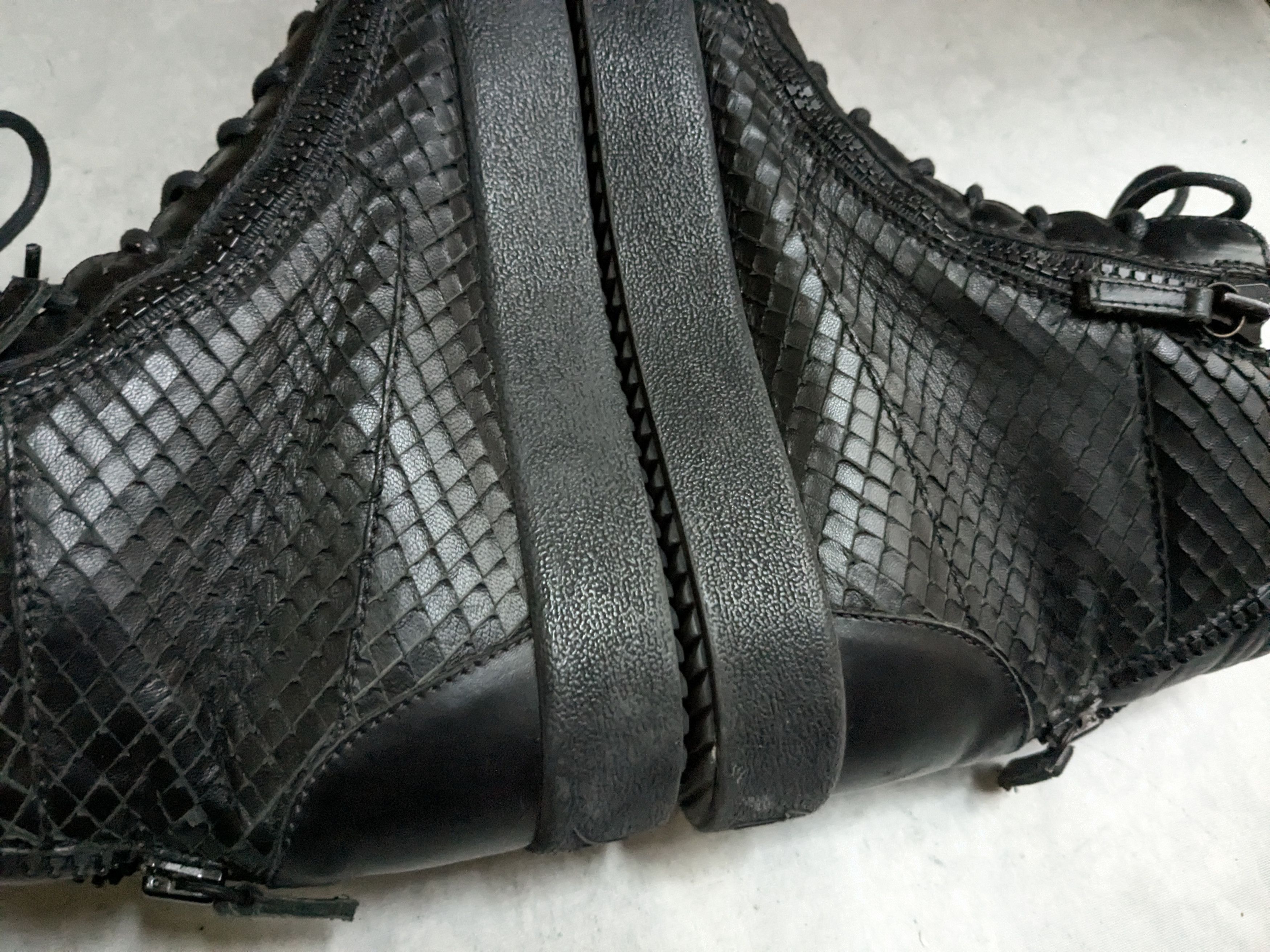Giuseppe Zanotti Giuseppe Zanotti Sneakers Black 9 42 High Top Snakeskin Size US 9 / EU 42 - 8 Thumbnail