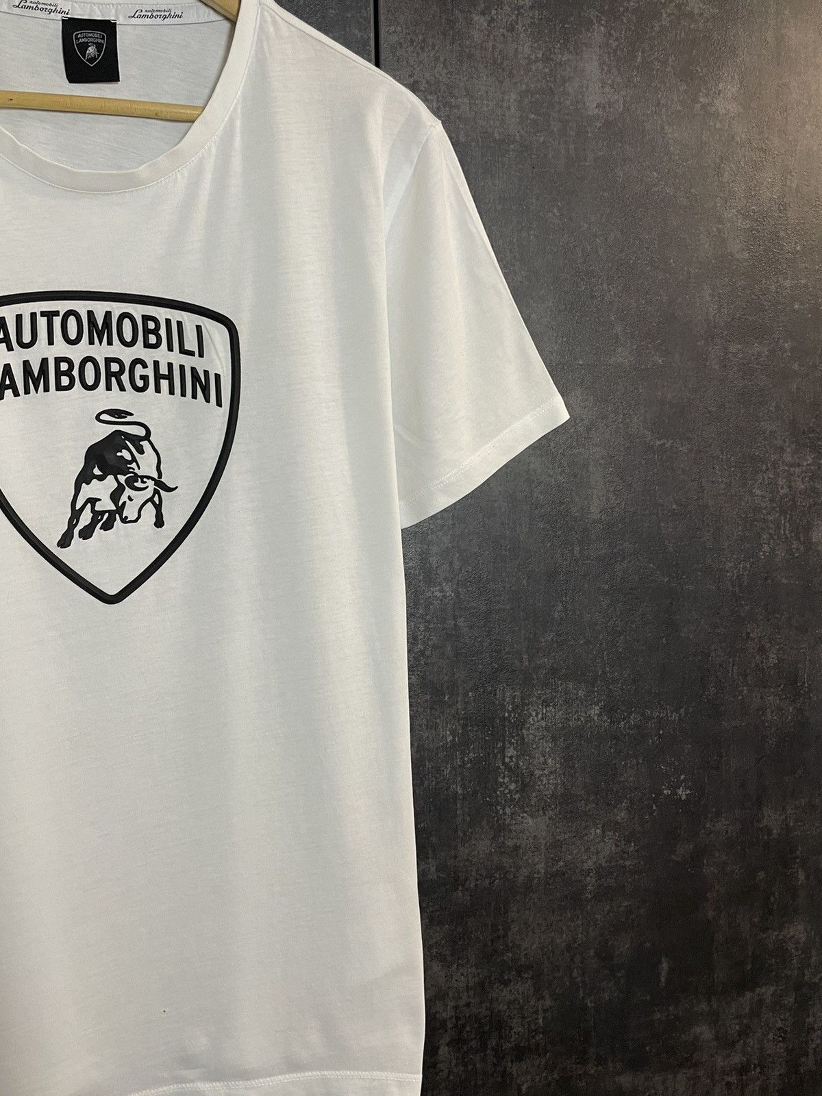 Lamborghini × Supreme Automobili Lamborgini White Big Logo T-shirt Balenciaga Size US L / EU 52-54 / 3 - 4 Thumbnail