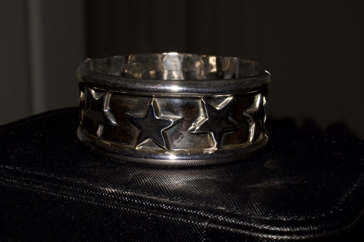 Vintage Vintage 925 Chunky Punk Bracelet Size ONE SIZE - 4 Thumbnail