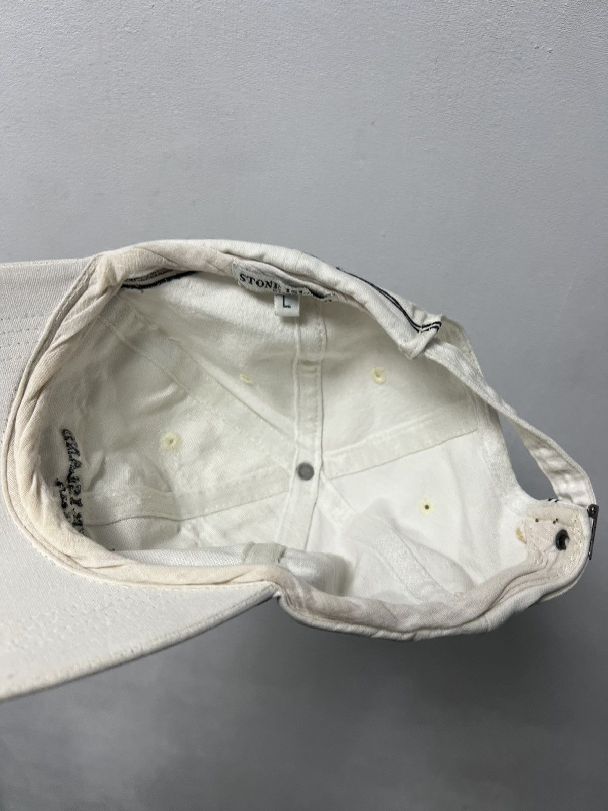 Massimo Osti Vintage Stone Island Cap Logo White Size ONE SIZE - 9 Thumbnail