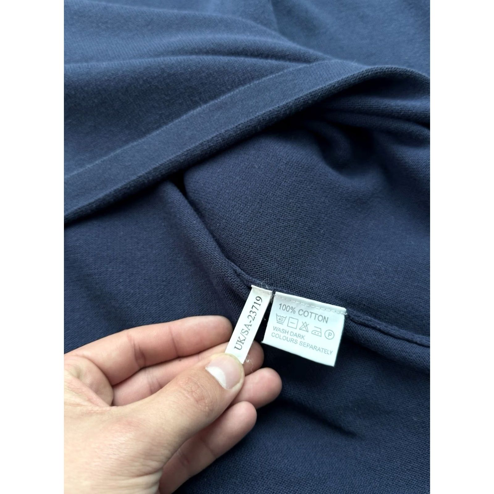 Yves Saint Laurent VINTAGE Yves Saint Laurent YSL Sweater XXL Navy Cotton Luxury Men’s Pullover Size US XXL / EU 58 / 5 - 5 Thumbnail