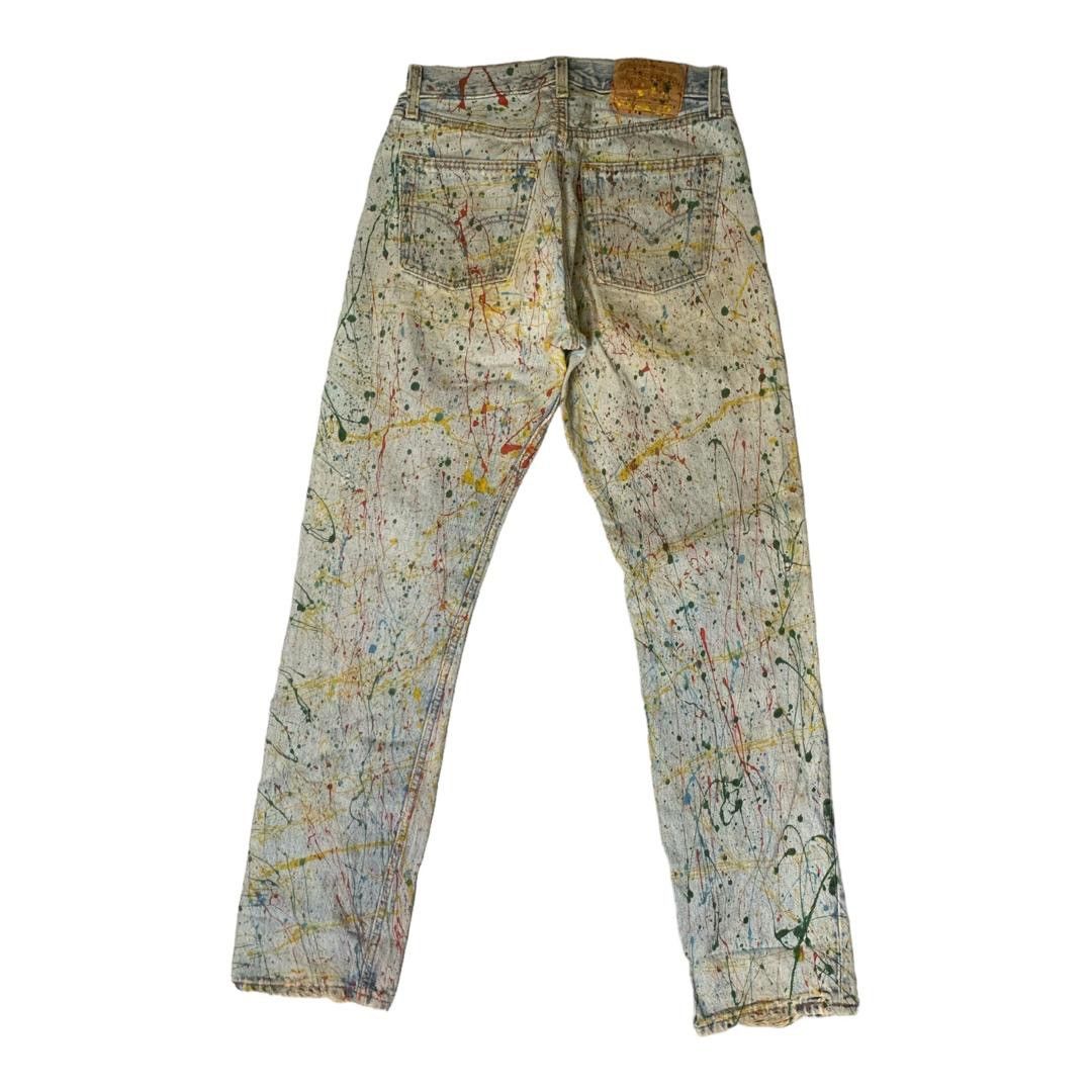 Levi's Vintage Clothing Vintage Levi’s 501 Painting Denim Size 29" - 3 Thumbnail