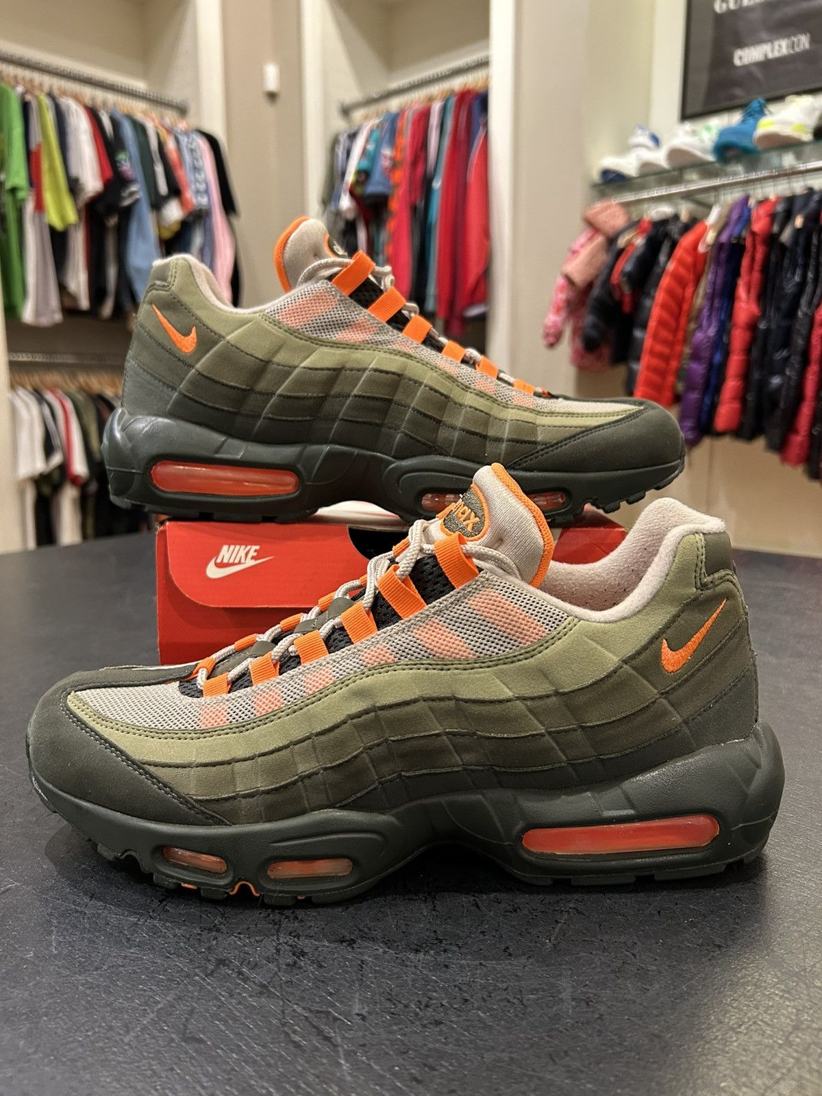 Nike Nike Air Max 95 OG ‘Neutral Olive Total Orange’ Size US 11 / EU 44 - 1 Thumbnail