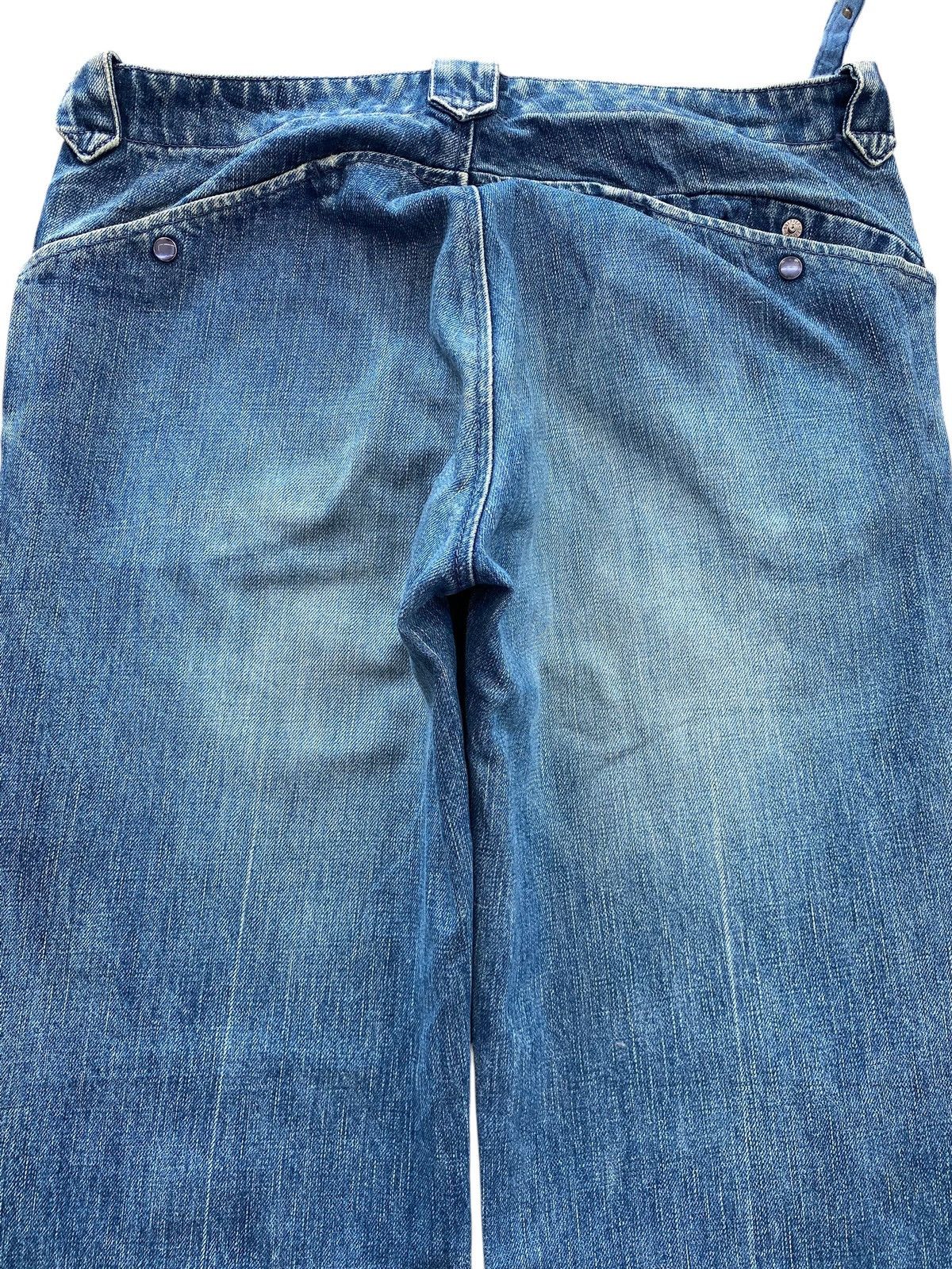 United Arrows United Arrow Faded Blue Wash Straight Leg Style Jeans Size US 31 - 4 Thumbnail