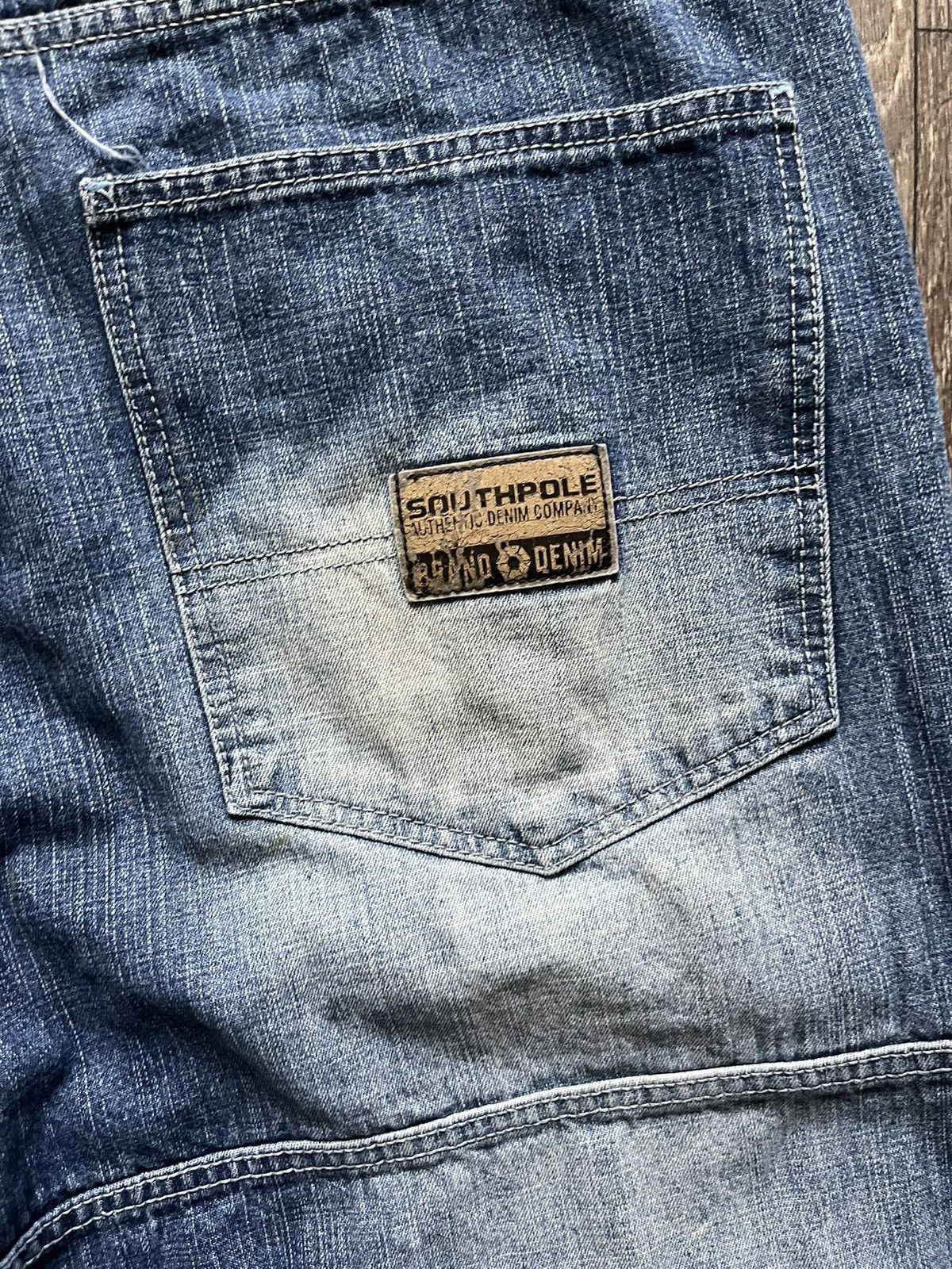 Southpole BAGGY VINTAGE Y2K SOUTHPOLE MULTI POCKET JEANS Size US 36 / EU 52 - 4 Thumbnail
