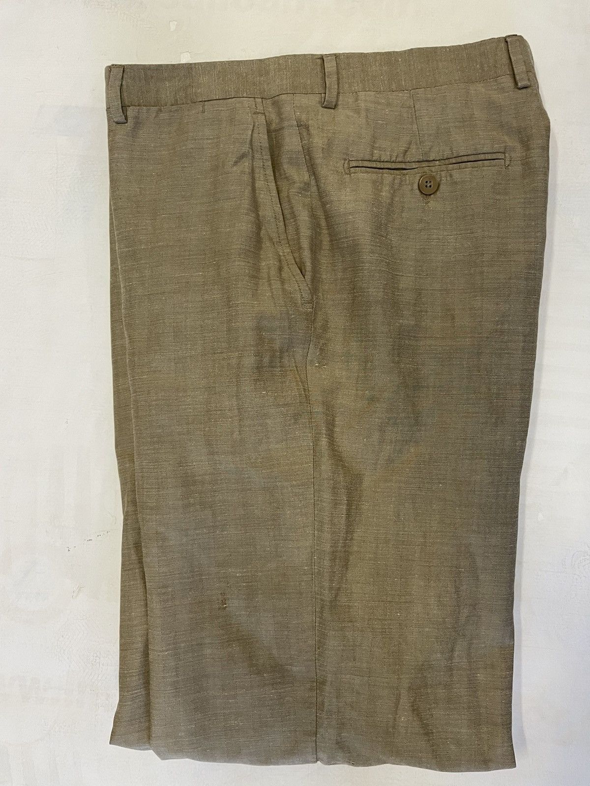 Luciano Barbera Luxurious Quad-blend Flat Front Trouser Size US 34 / EU 50 - 1 Thumbnail
