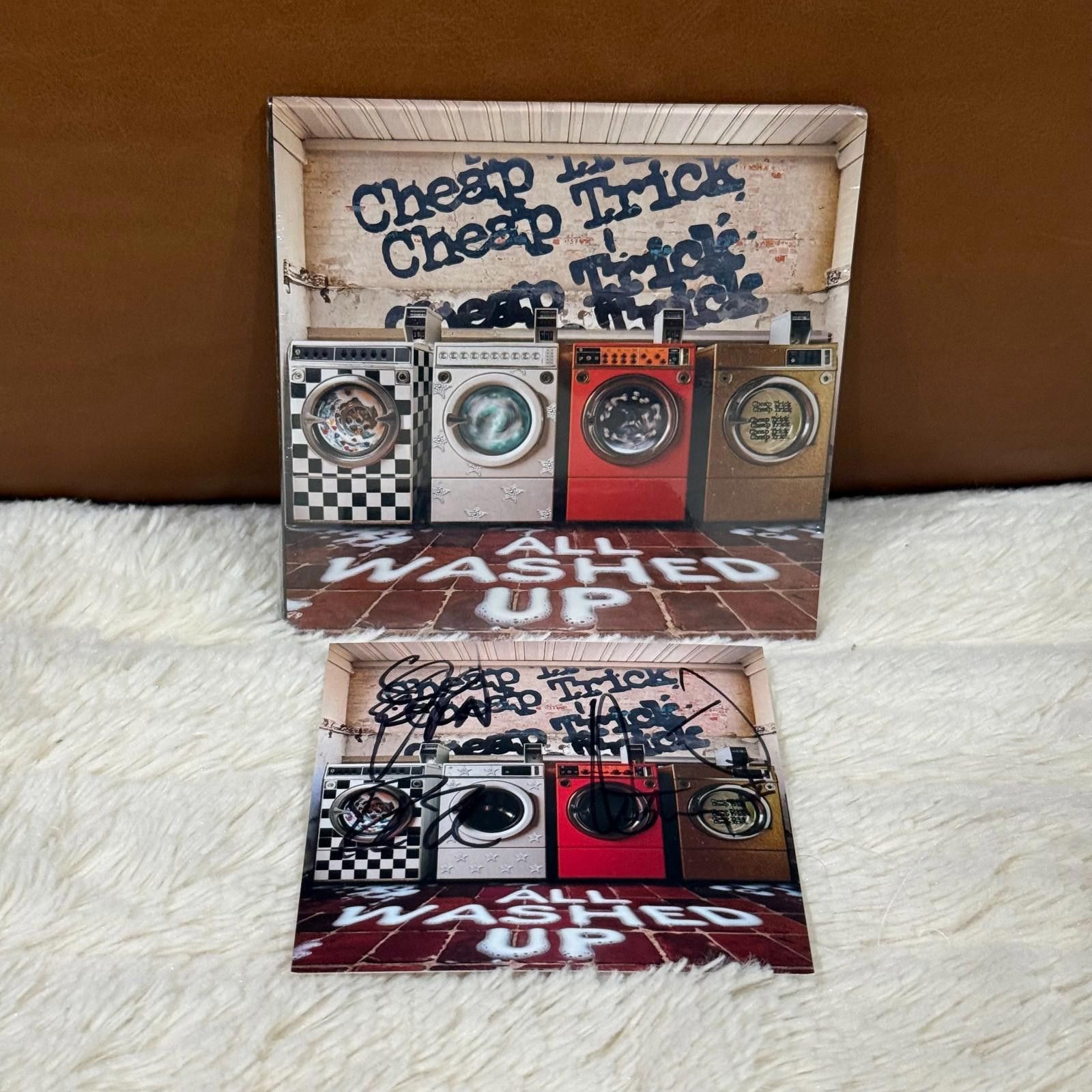 Other CHEAP TRICK: ALL WASHED UP CD SIGNED CARD FULL BAND, New! Size ONE SIZE - 1 Thumbnail