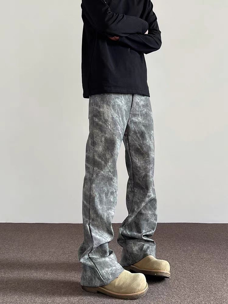 Jean Leaf Camouflage Relaxed-Fit Casual Pants Size US 30 / EU 46 - 1 Thumbnail