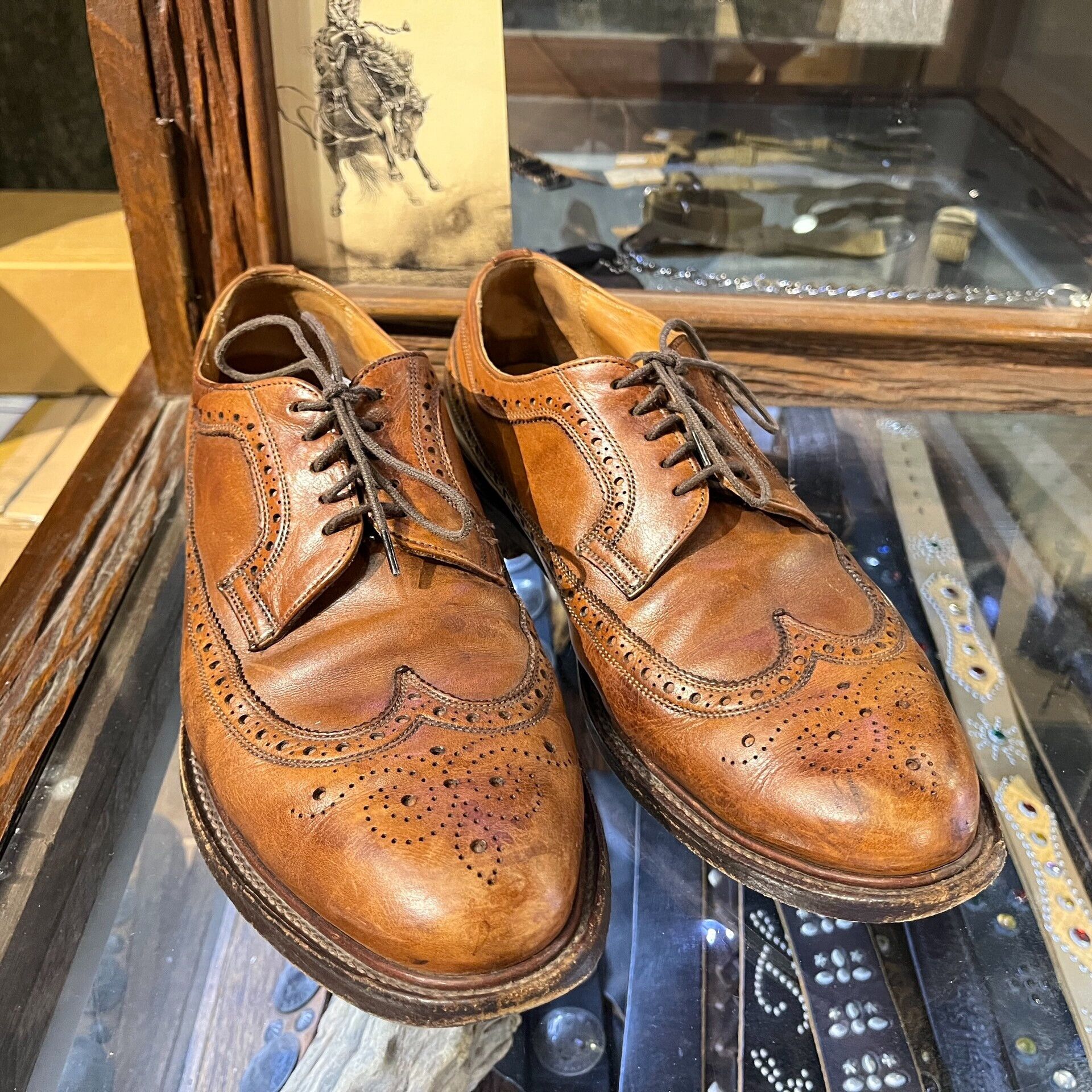 RRL Brogue Leather Shoes Size 9.5