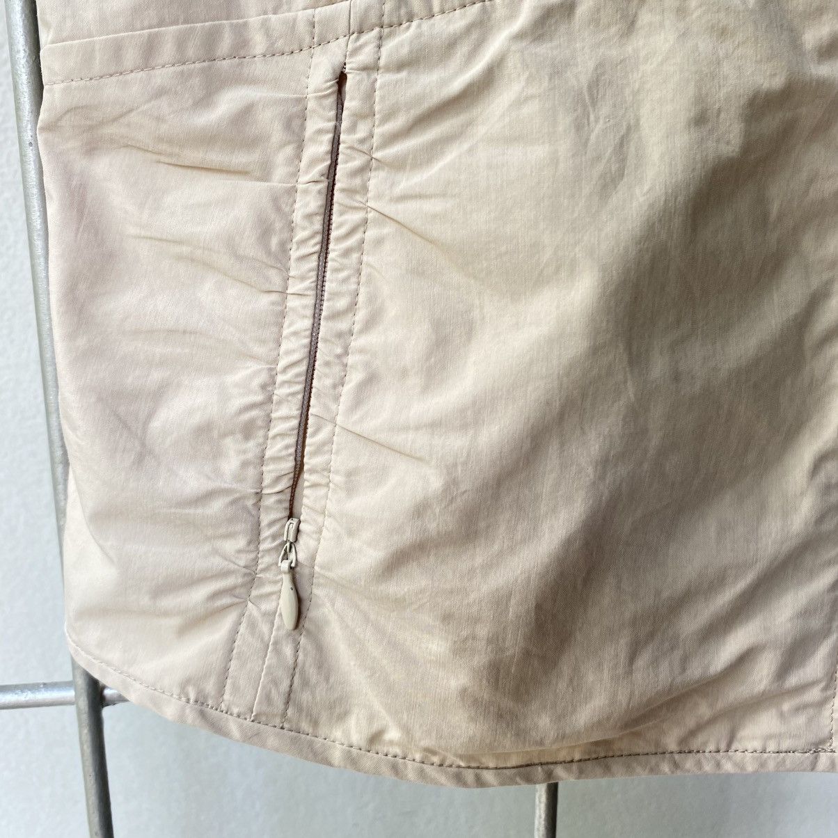 EVEX by KRIZIA Light Brown Ruched Zip Vest