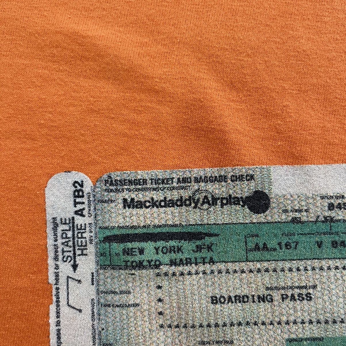 Japanese Brand Mackdaddy Airplay Boarding Pass Ticket T Shirt Size US L / EU 52-54 / 3 - 6 Thumbnail