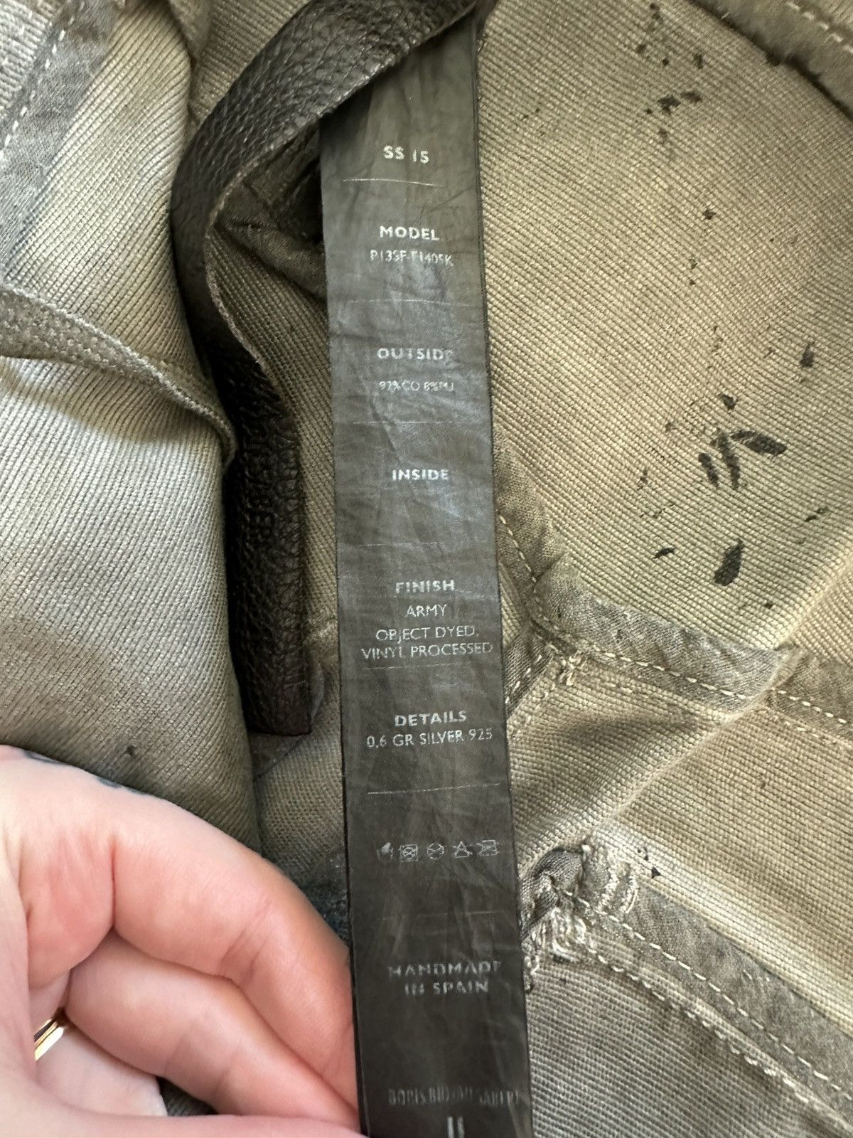 Boris Bidjan Saberi Boris Bidjan Saberi - SS15 - P13 Object Dye Vinyl Processed Size US 30 / EU 46 - 7 Thumbnail