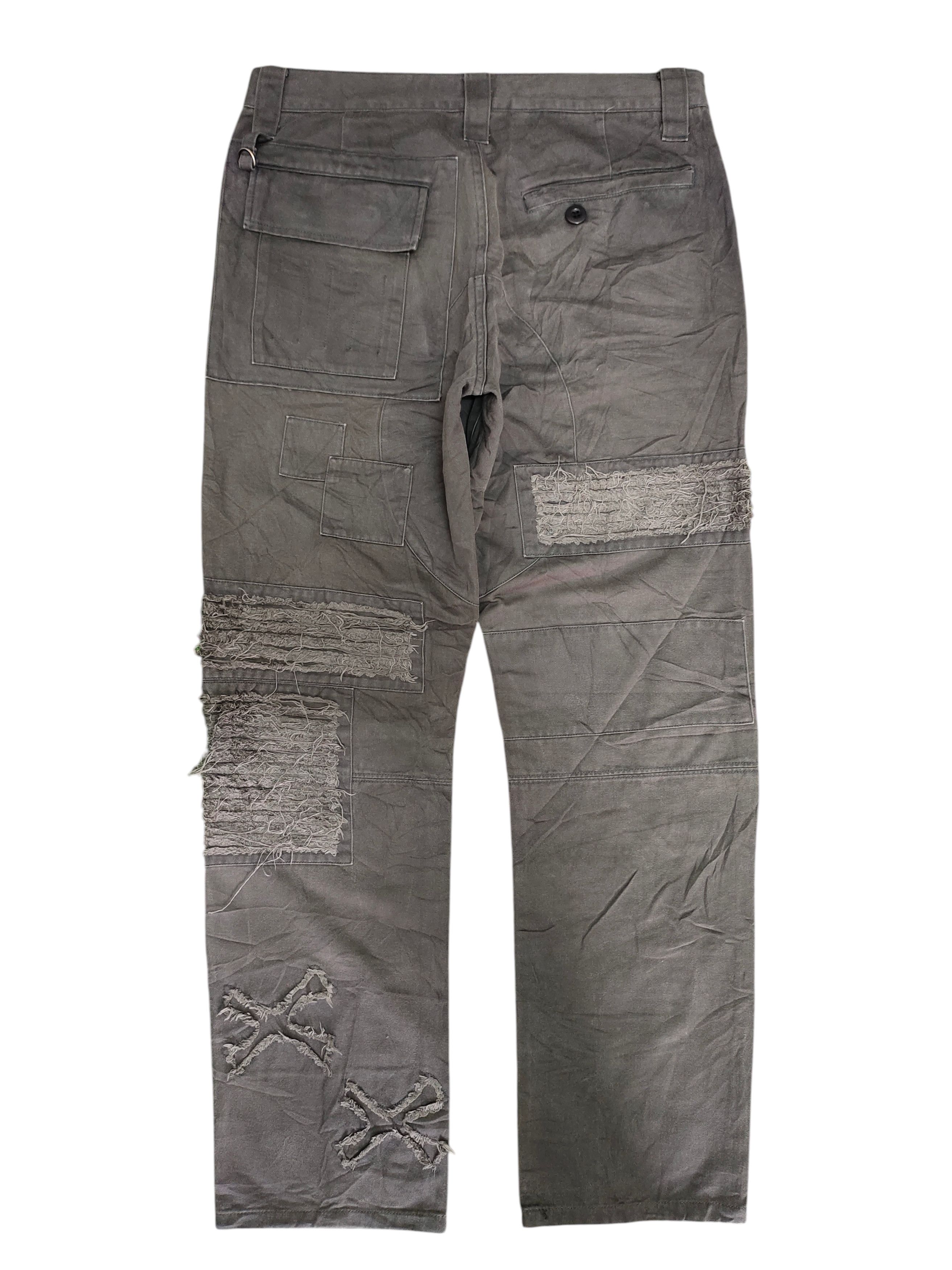 Yohji Yamamoto Gomme Homme By Yohji Yamamoto Patchwork Trouser Pants Size US 30 / EU 46 - 8 Thumbnail