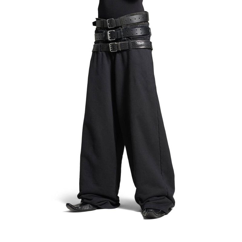 Balenciaga o1w1db10426 Layered Jogging Pants in Black Size US 30 / EU 46 - 5 Thumbnail
