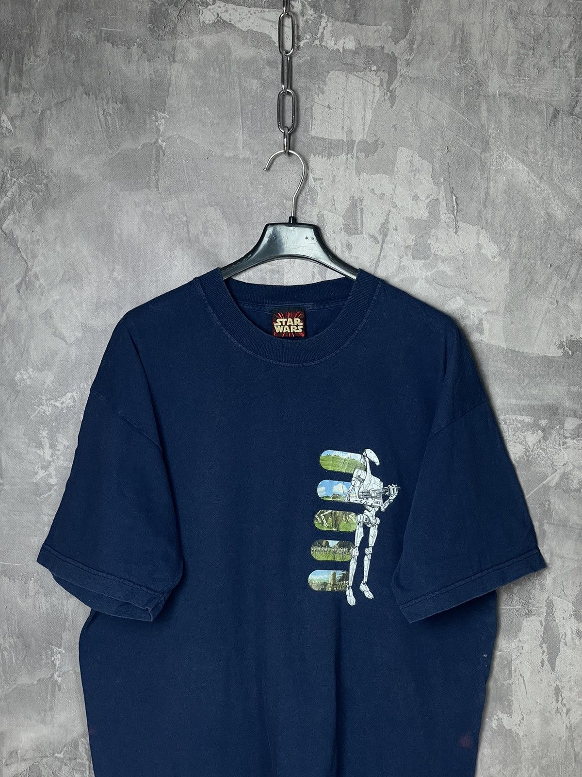 Cartoon Network × Vintage Star Wars 90s Logo Vintage T Shirt Movie Cartoon Liquid Size US L / EU 52-54 / 3 - 2 Thumbnail