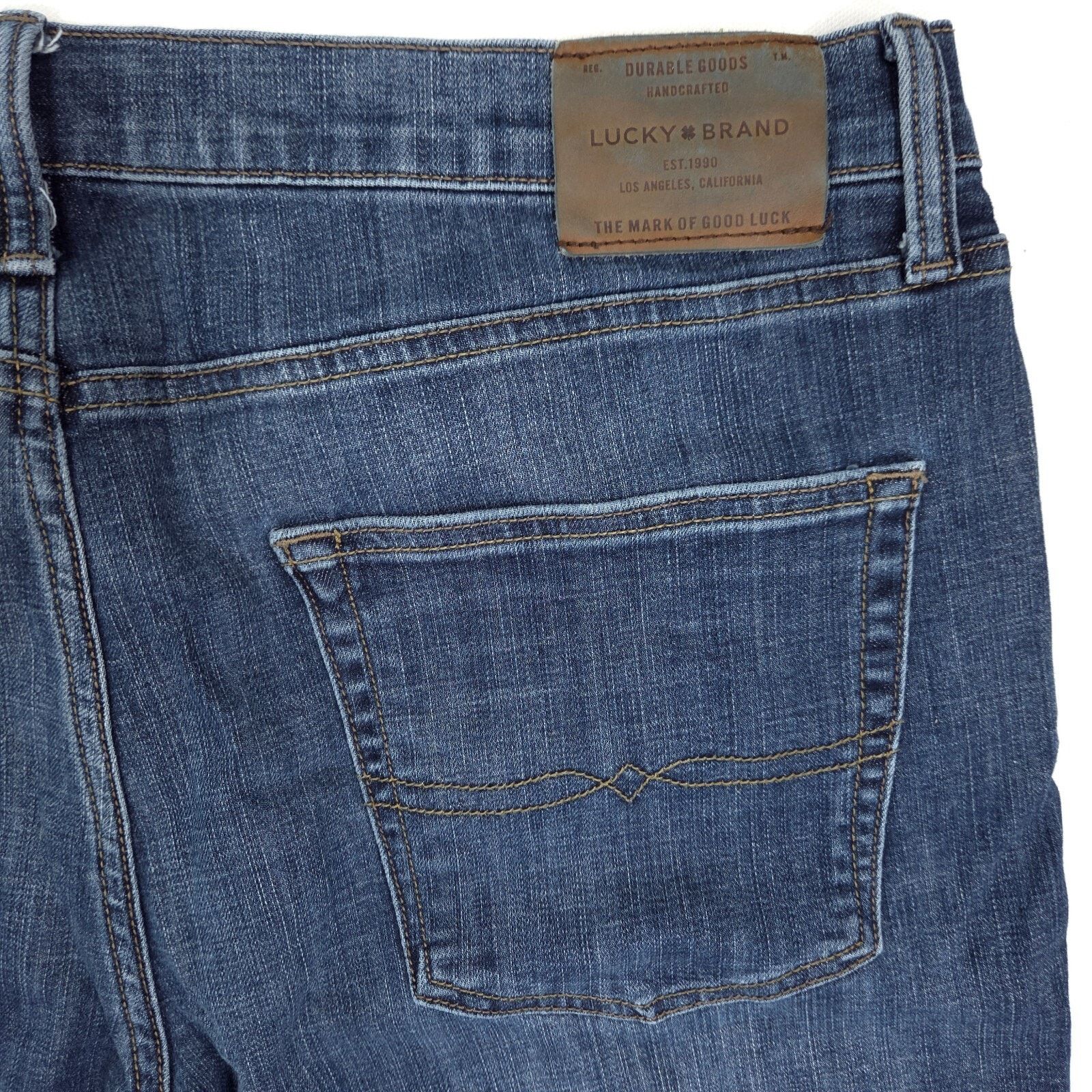 Lucky Brand Lucky Brand 410 Athletic Slim Jeans Mens 38x25.5 Dark Wash Size US 38 / EU 54 - 8 Thumbnail