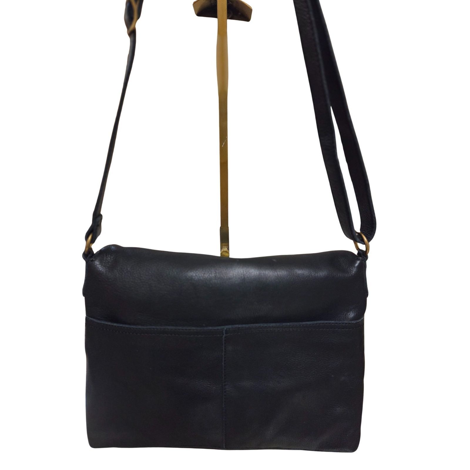 Nordstrom Margot New York Black Leather Crossbody Bag Size ONE SIZE - 7 Thumbnail