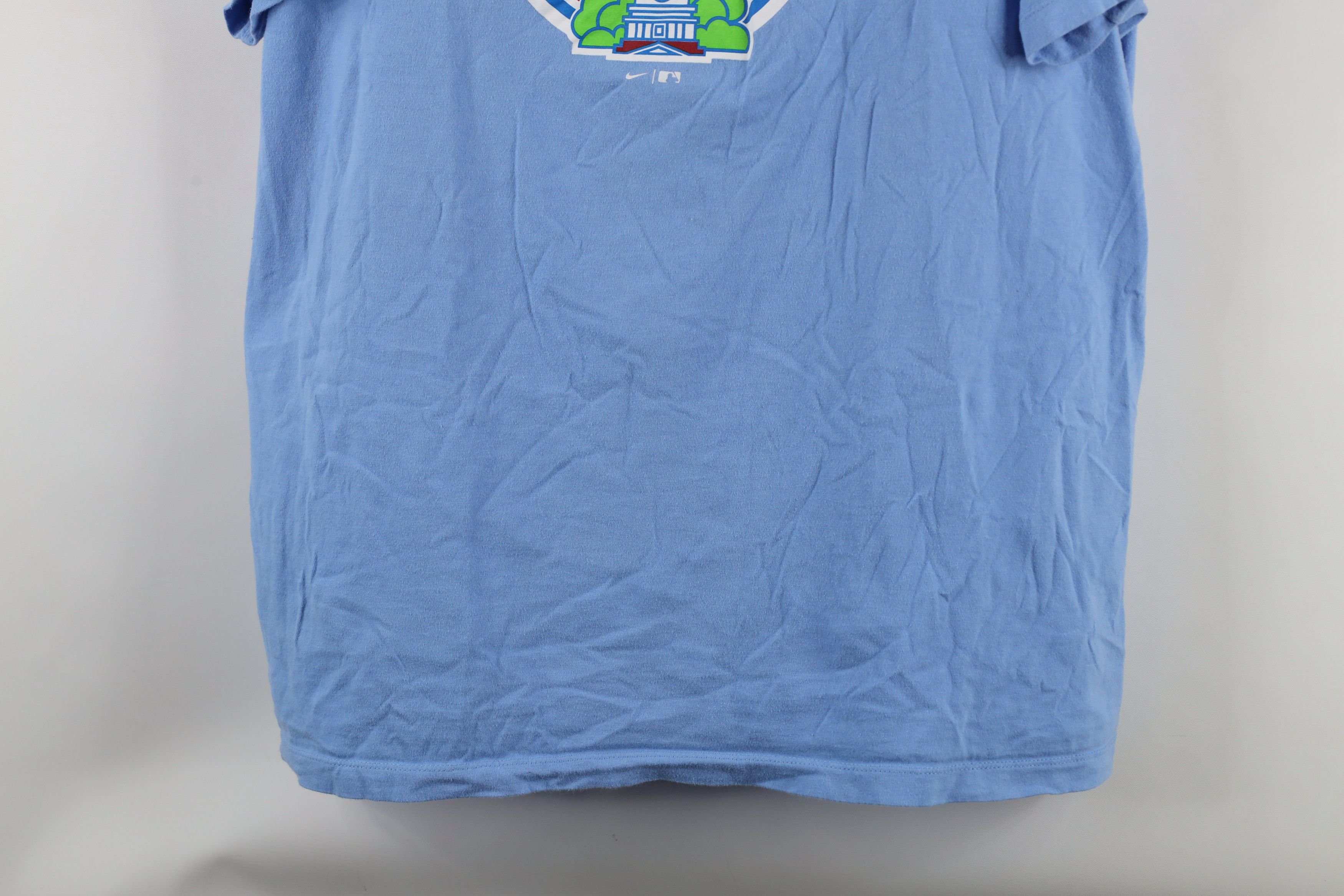 Nike × Vintage Nike Out Retro Philadelphia Phillies Baseball T-Shirt Blue Size US XL / EU 56 / 4 - 3 Thumbnail