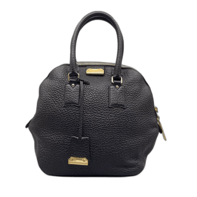 Burberry Burberry Shell Handbag in Black Leather Size ONE SIZE - 1 Thumbnail