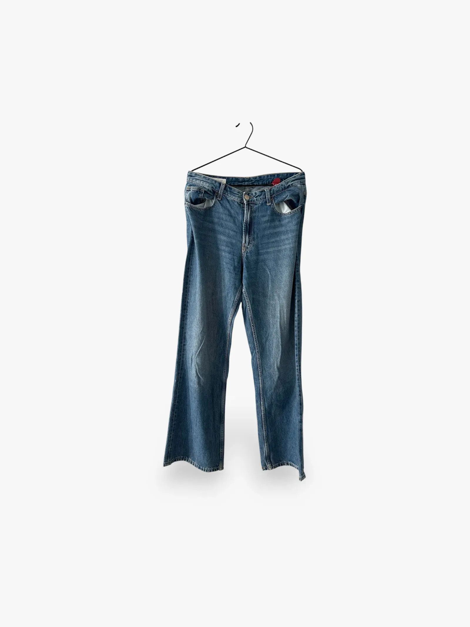 Ader Error × Zara ADER Error X Zara Patchwork Jeans Blue