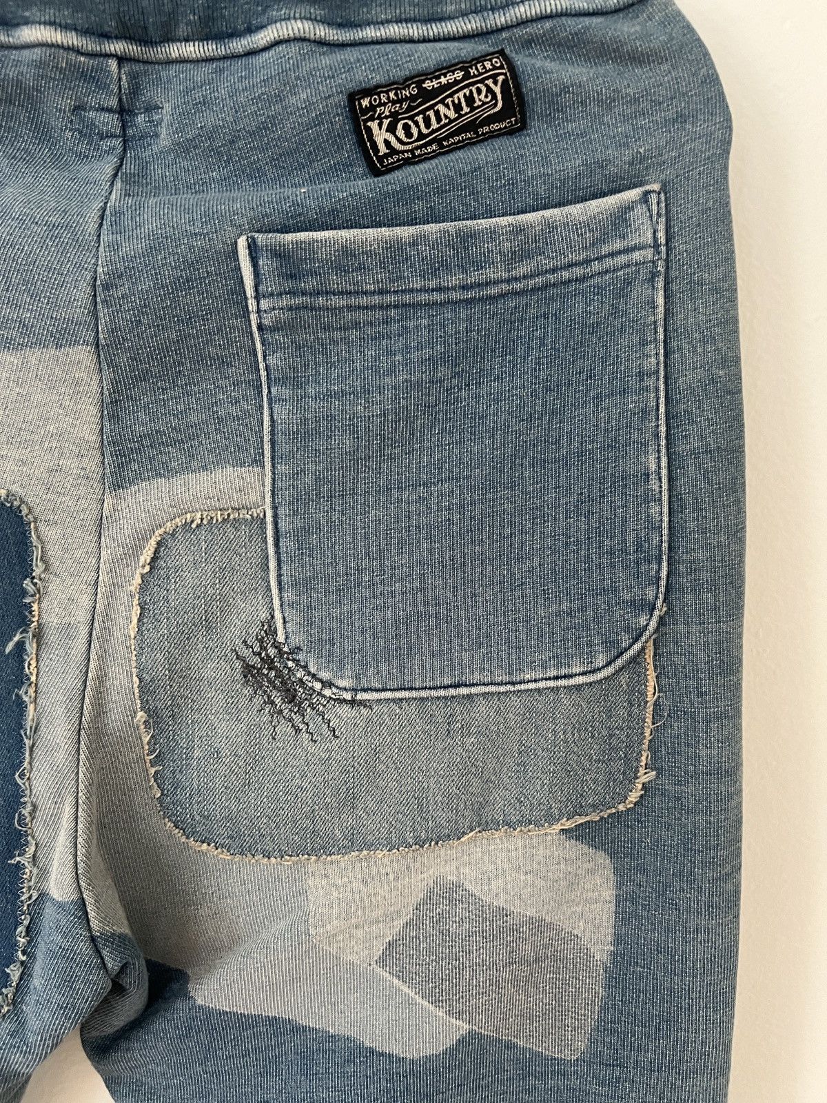 Kapital Kapital Patchwork Repair Denim Sweatpants Size US 28 / EU 44 - 8 Thumbnail