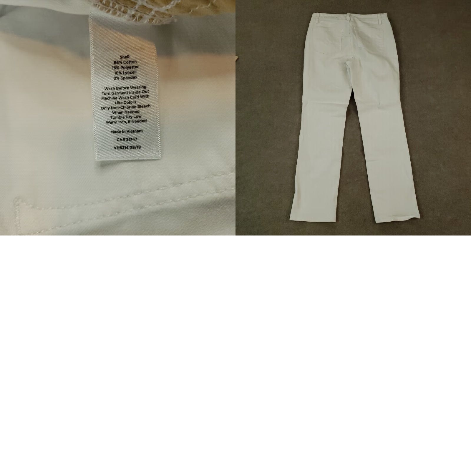 Talbots Talbots Women's Petite White High Rise Straight Leg Stretch Jeans Size 6 Size 30" / US 8 / IT 44 - 8 Thumbnail