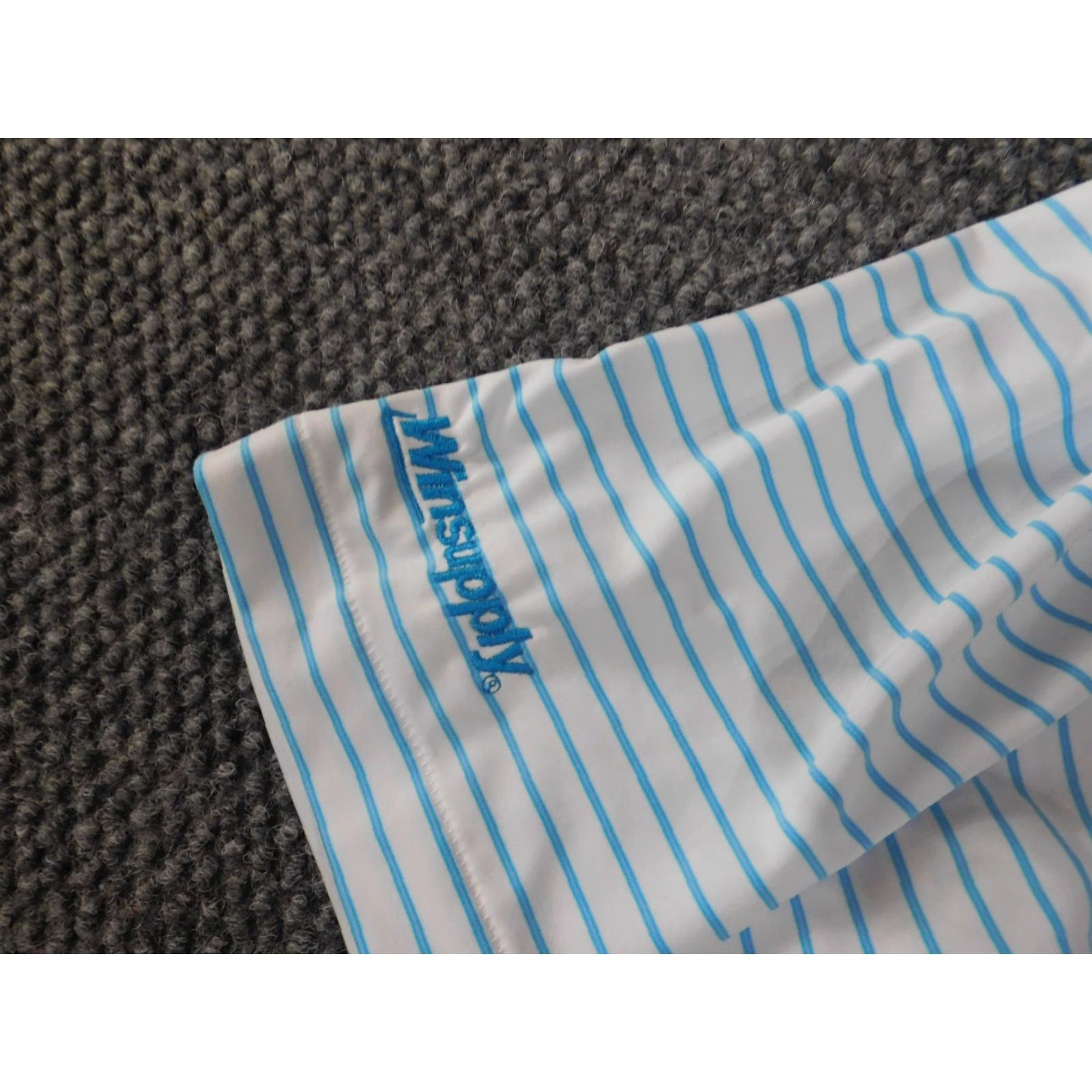 Peter Millar peter millar polo blue striped golf performance stretch short sleeve large summer comfort men Size US L / EU 52-54 / 3 - 5 Thumbnail
