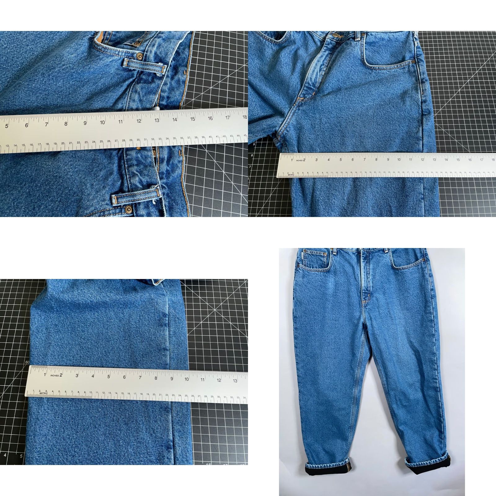 Carhartt VINTAGE Carhartt Jeans Men’s 36 x 30 Regular Blue Denim Fleece-Lined 90s Grunge Y2K DST B155-DST Mens Size US 36 / EU 52 - 8 Thumbnail