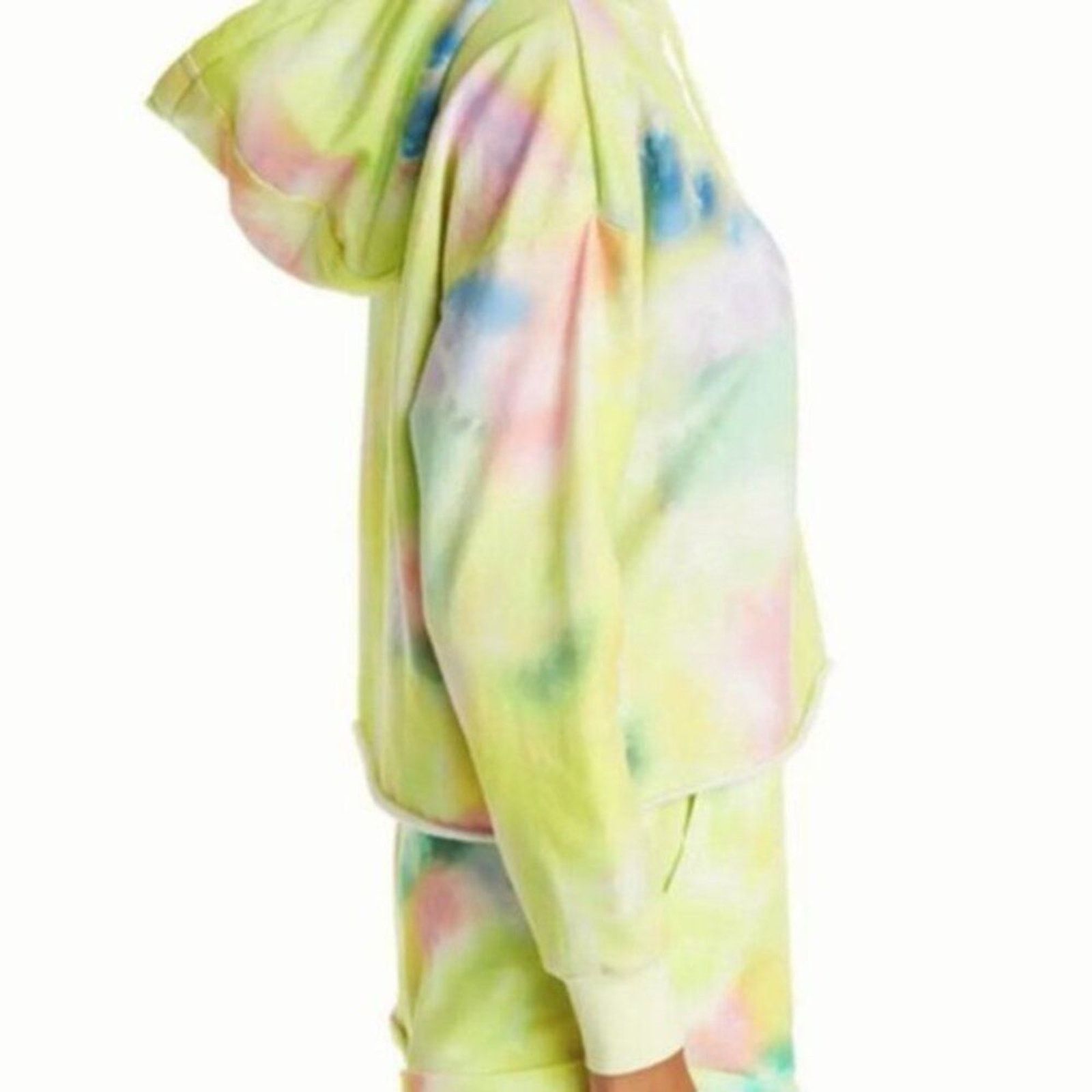 Alice + Olivia Alice + Olivia Tie Dye Funnel Neck Crop Hoodie Beachside Size L / US 10 / IT 46 - 5 Thumbnail