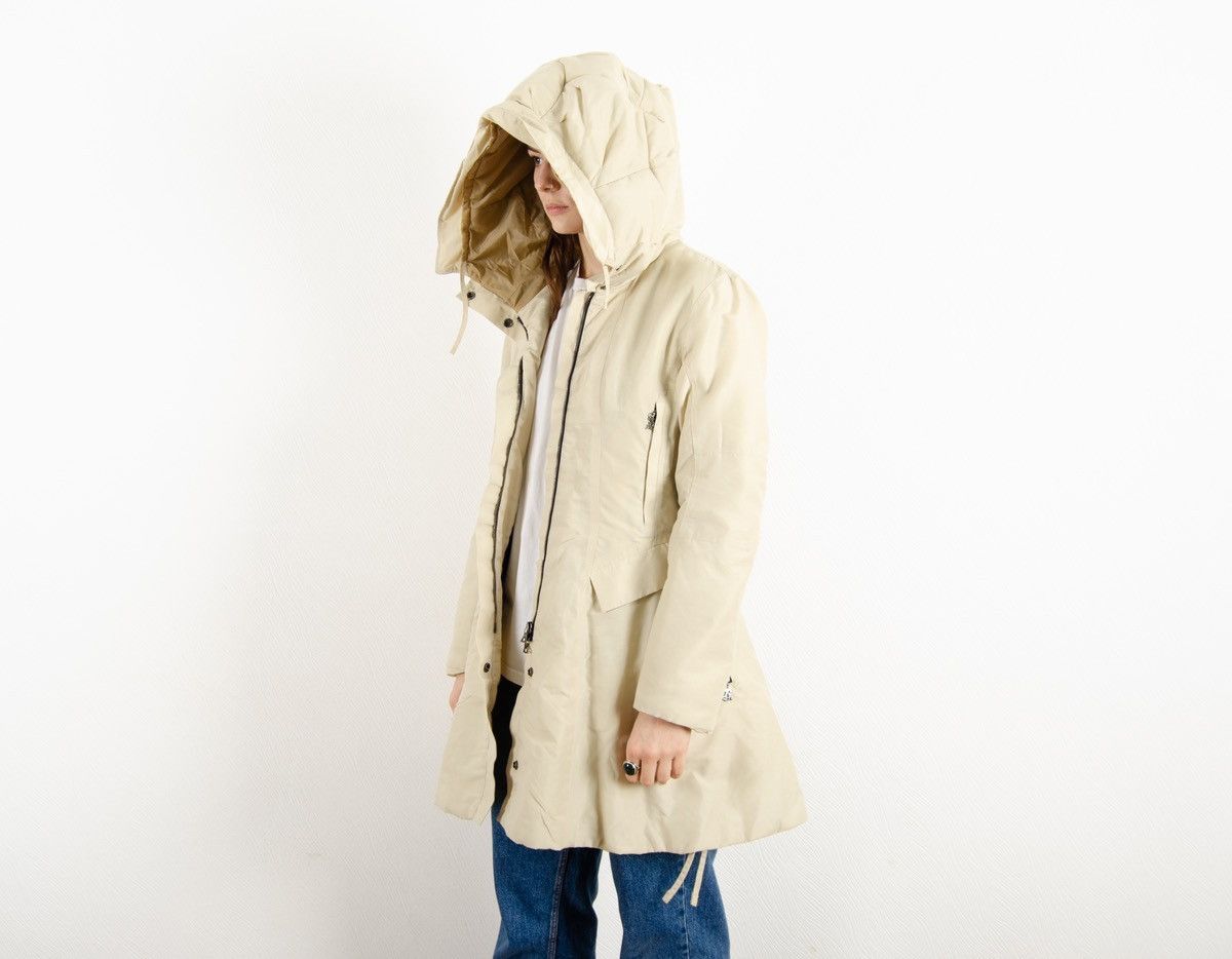 Marithe + Francois Girbaud Marithe Francois Girbaud Active Beige Long Parka Jacket Size M / US 6-8 / IT 42-44 - 7 Thumbnail