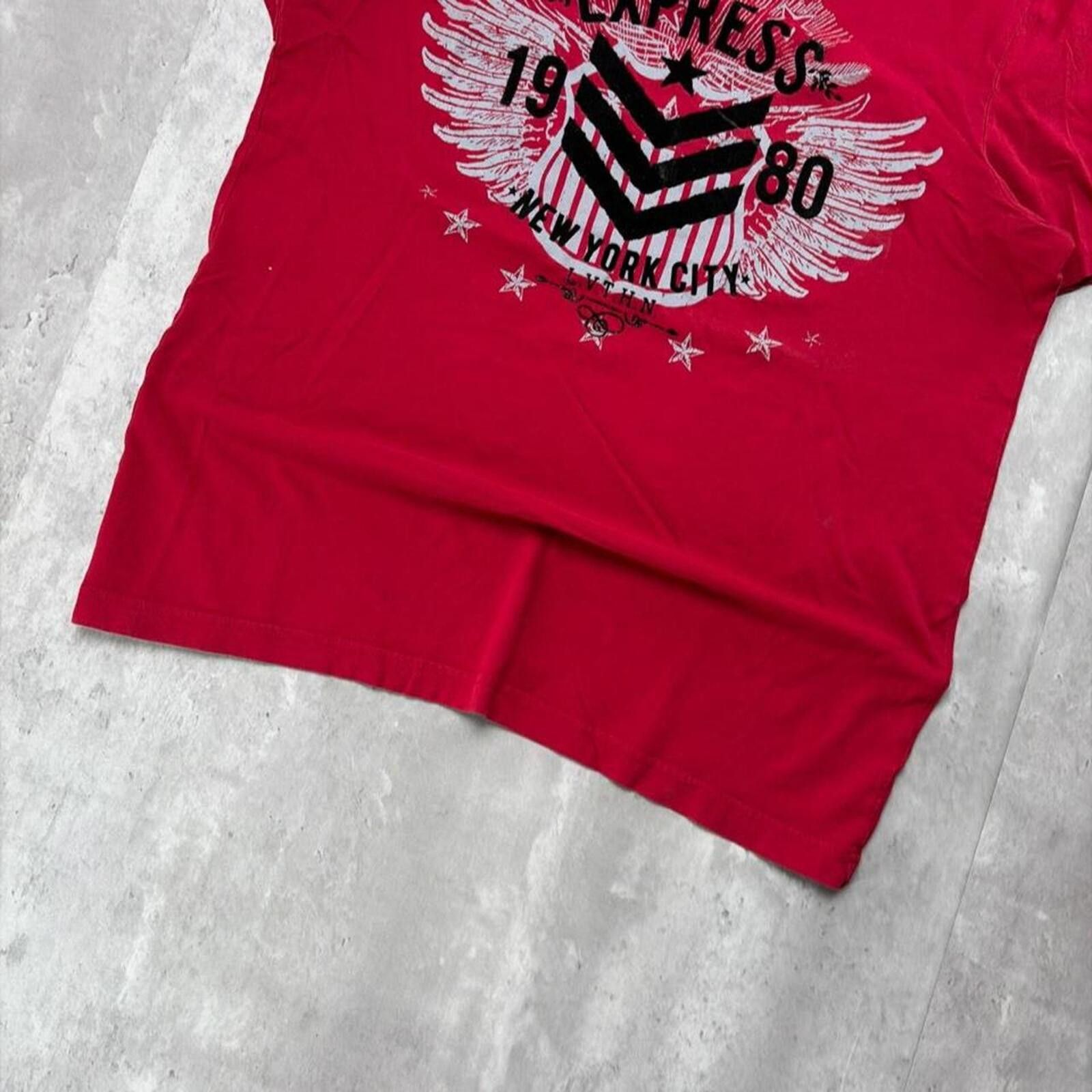 Express Y2K Red Express Grunge Gothic Skater T-Shirt Size US M / EU 48-50 / 2 - 4 Thumbnail