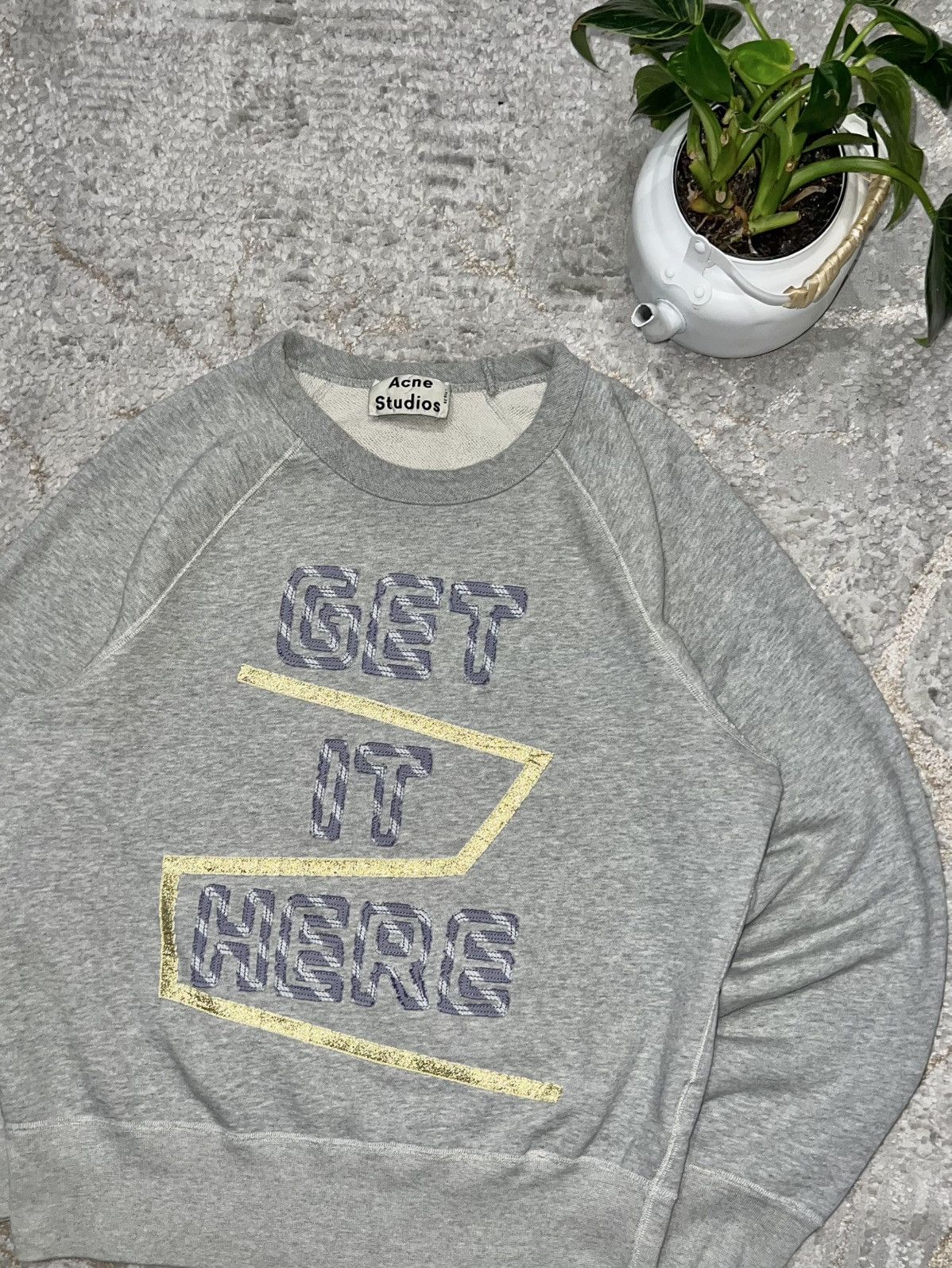 Acne Studios ACNE STUDIOS GET IT HERE SWEATSHIRT CREWNECK DESIGNER Size US M / EU 48-50 / 2 - 2 Thumbnail